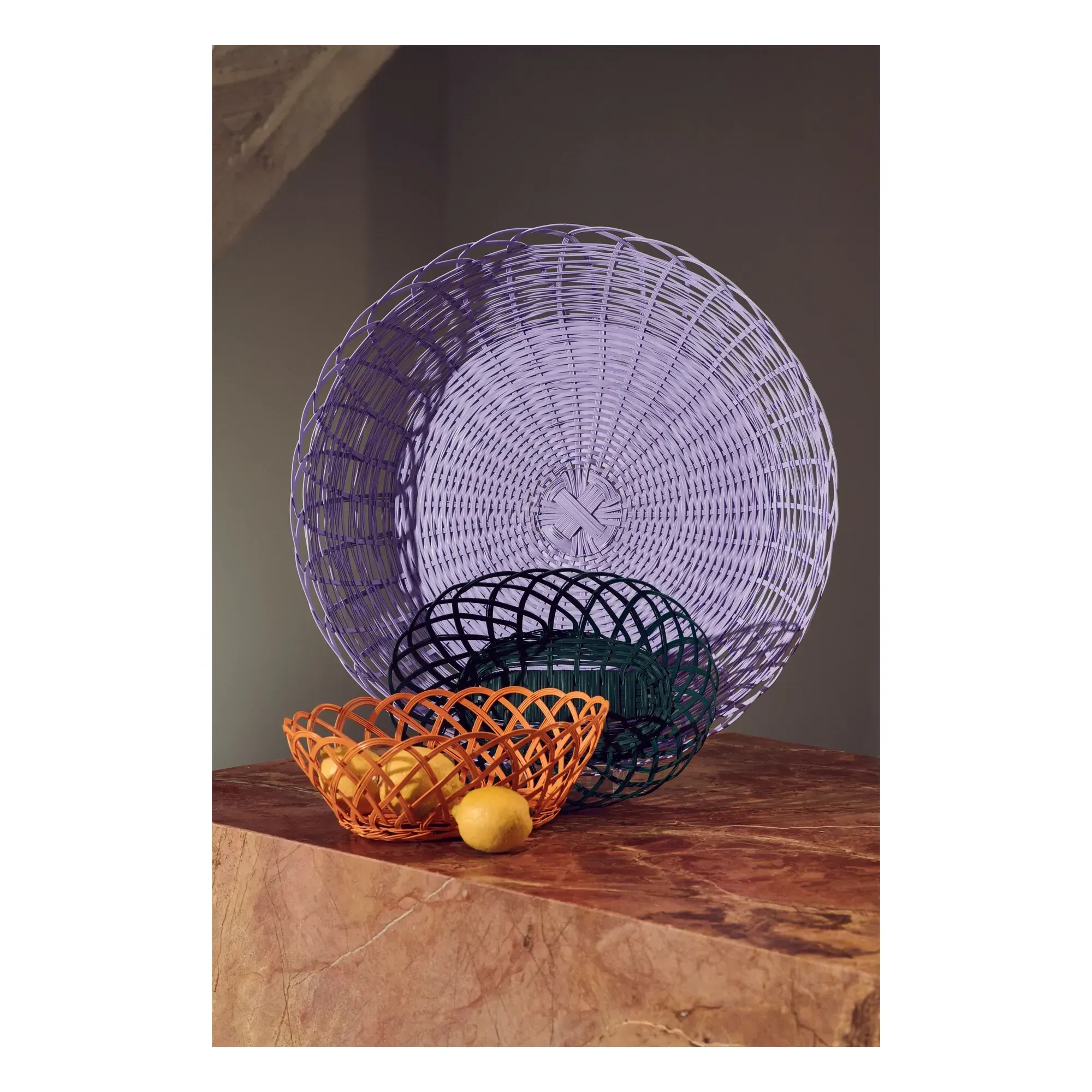 Bakkie Metal Basket - Orange, Metal alternate view