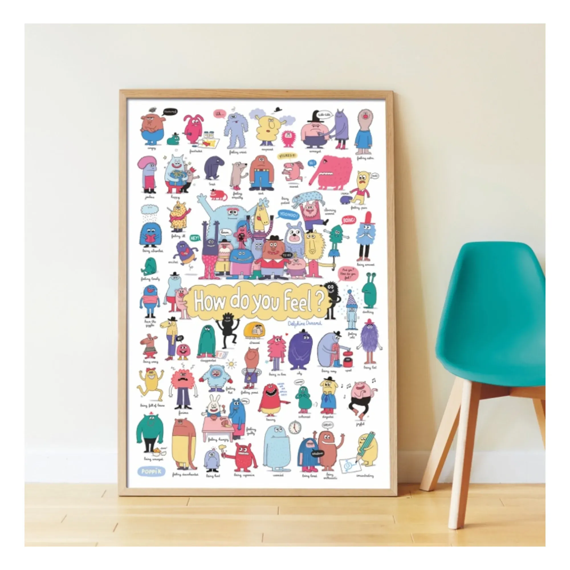 Poppik Emotions Sticker Poster - Multicoloured, Paper alternate view