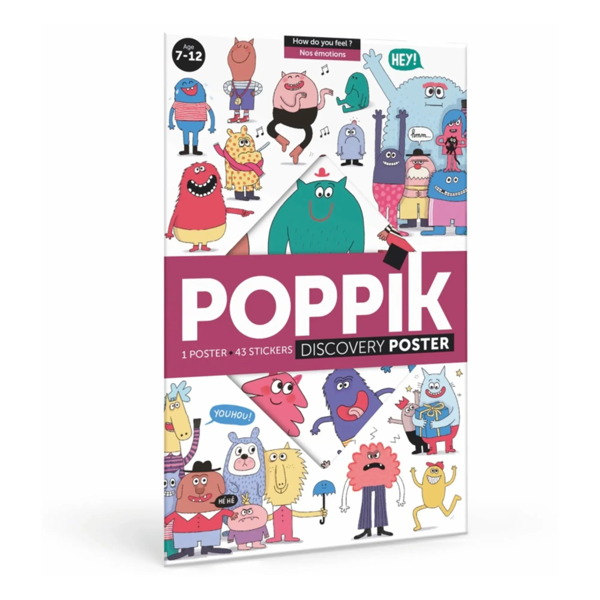 Poppik Emotions Sticker Poster - Multicoloured, Paper product