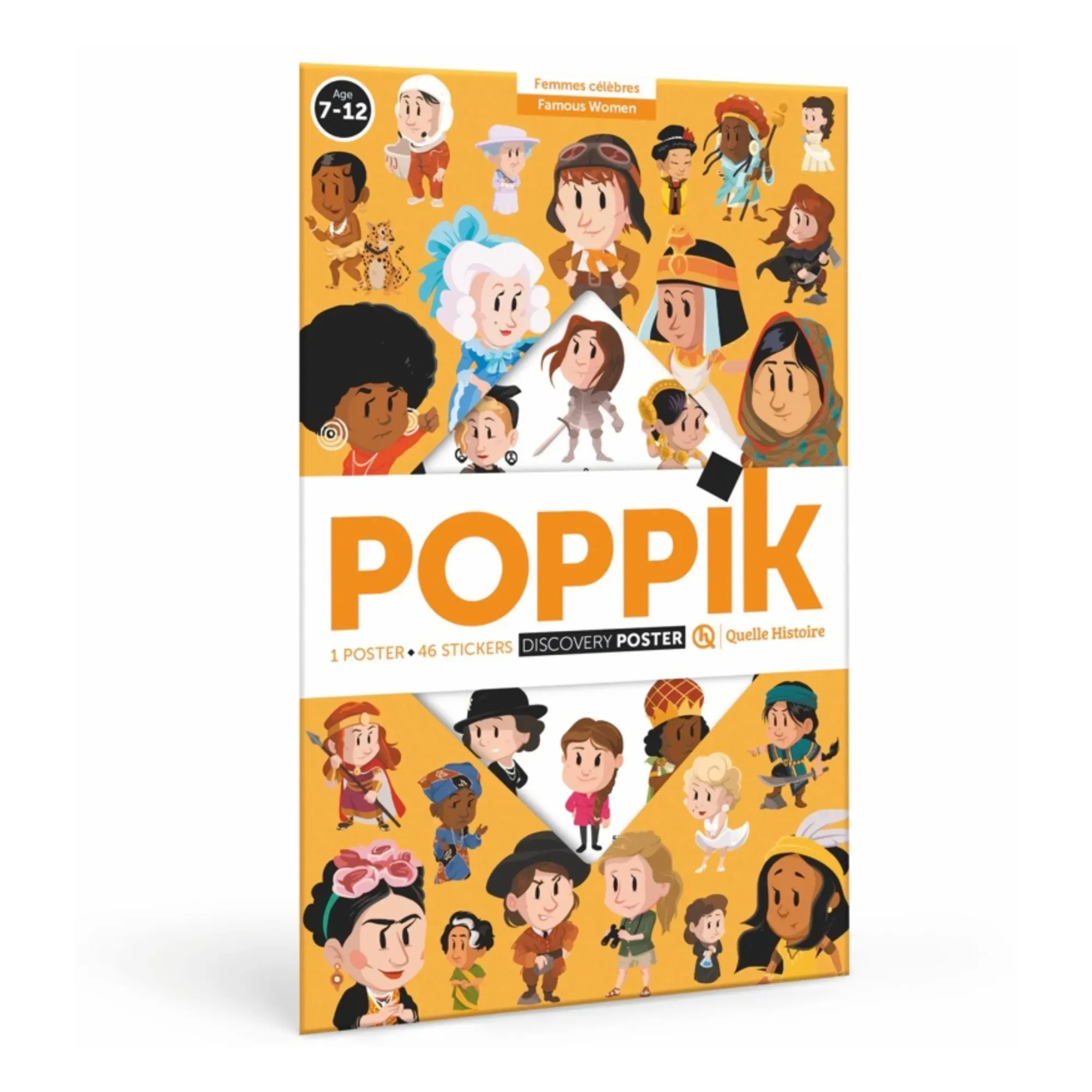 Poppik Famous Women Sticker Poster - Multicoloured, Paper product