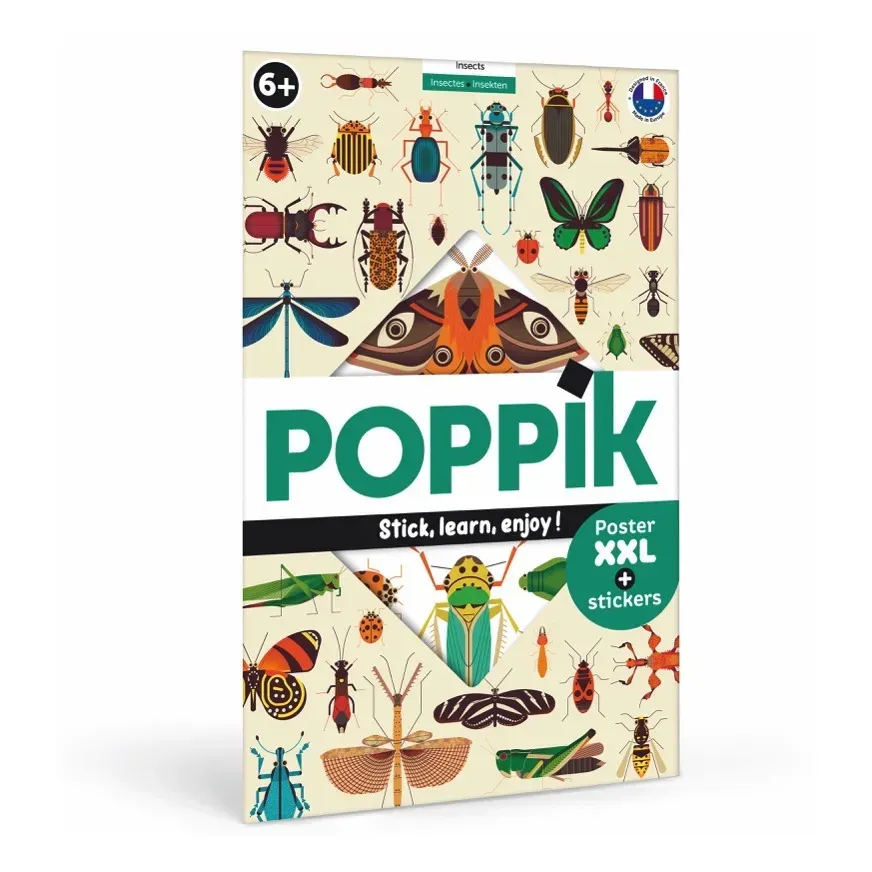 Poppik Insects Sticker Poster - Multicoloured, Paper product