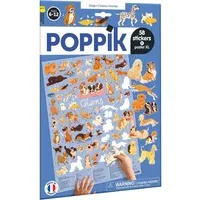 Poppik Les Chiens Dog Poster with Repositionable Stickers - Multicoloured alternate view