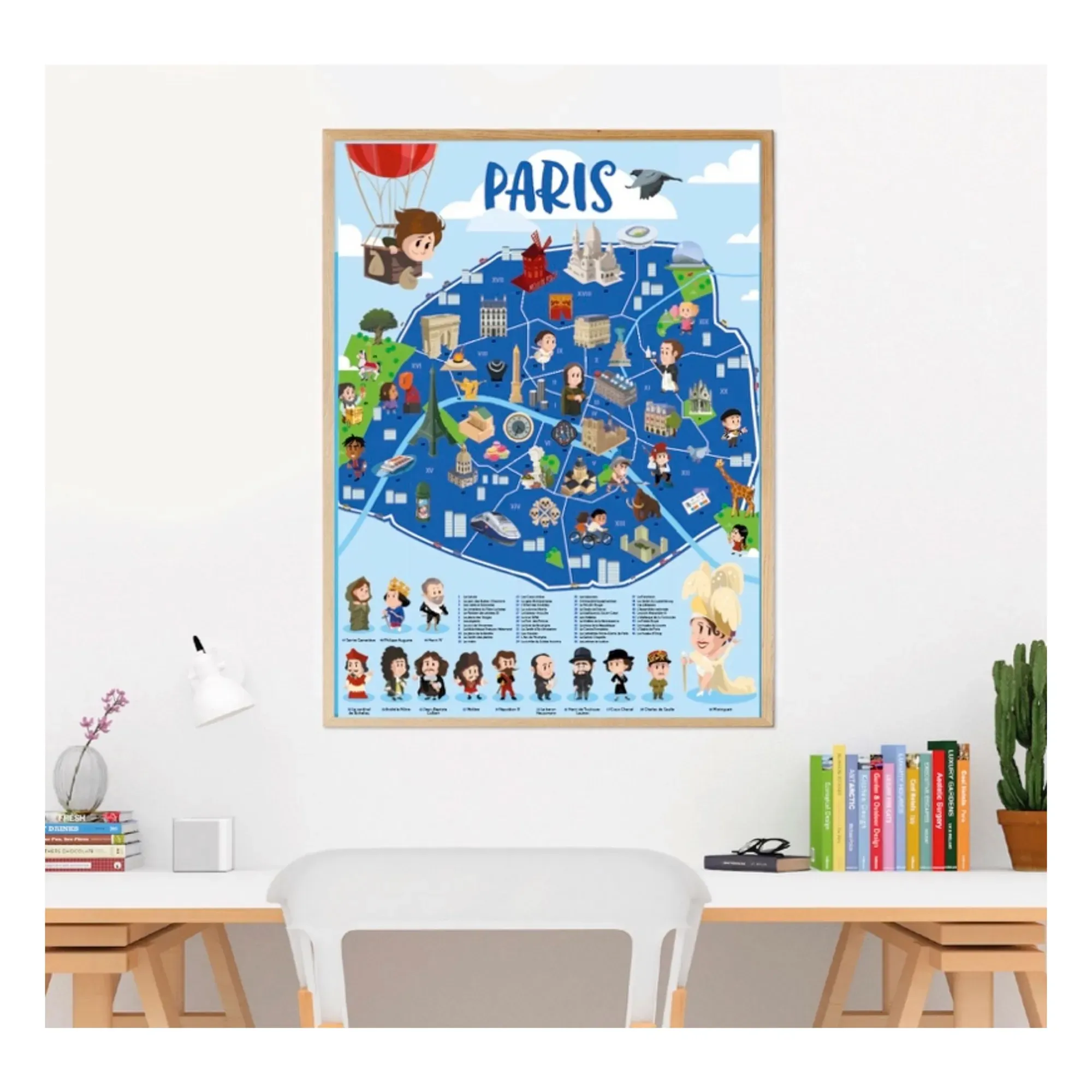 Poppik Paris Poster Sticker Set - Multicoloured alternate view
