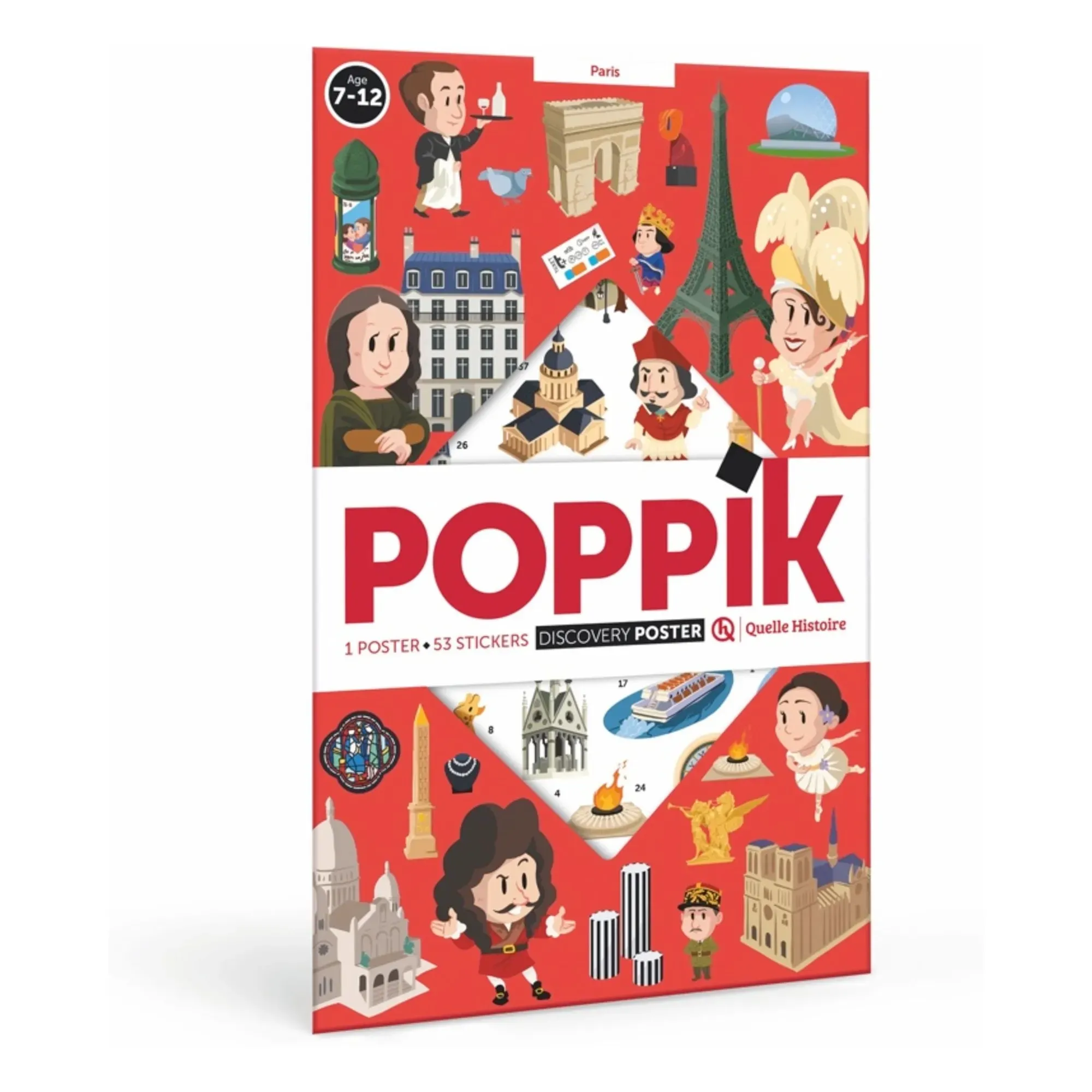 Poppik Paris Poster Sticker Set - Multicoloured product
