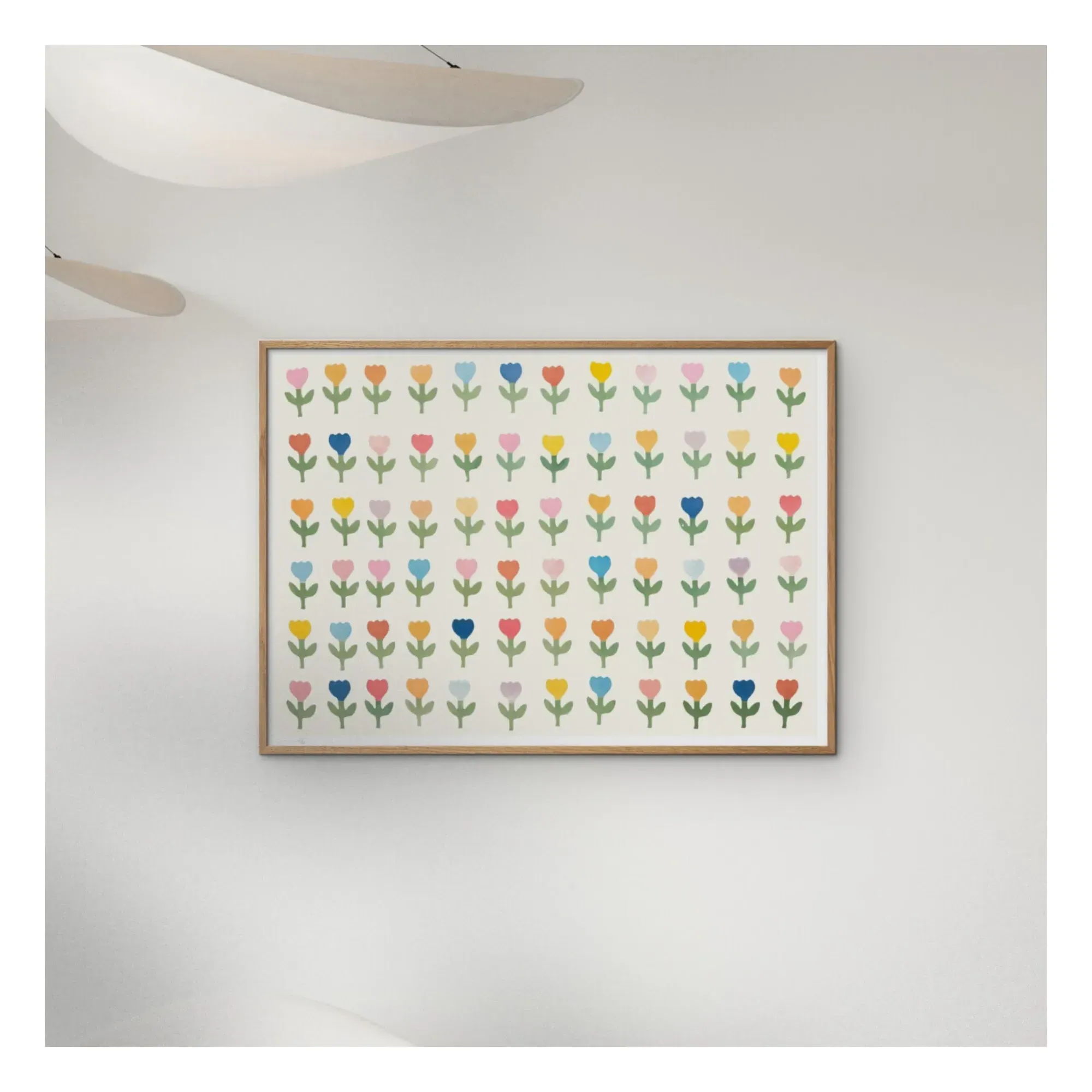 72 Flowers Wall Poster - Multicoloured, Paper alternate view