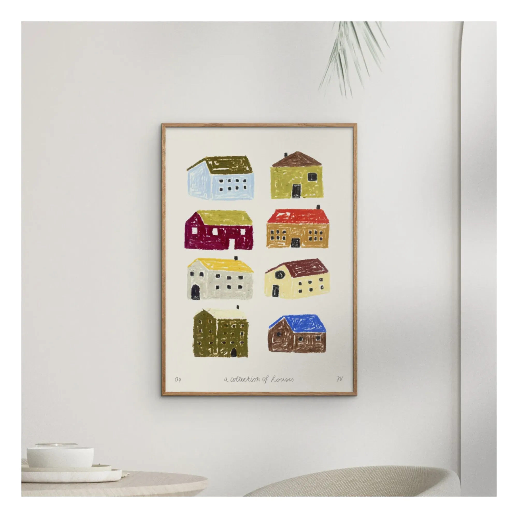 A Collection of Houses Poster - Multicoloured, Paper alternate view
