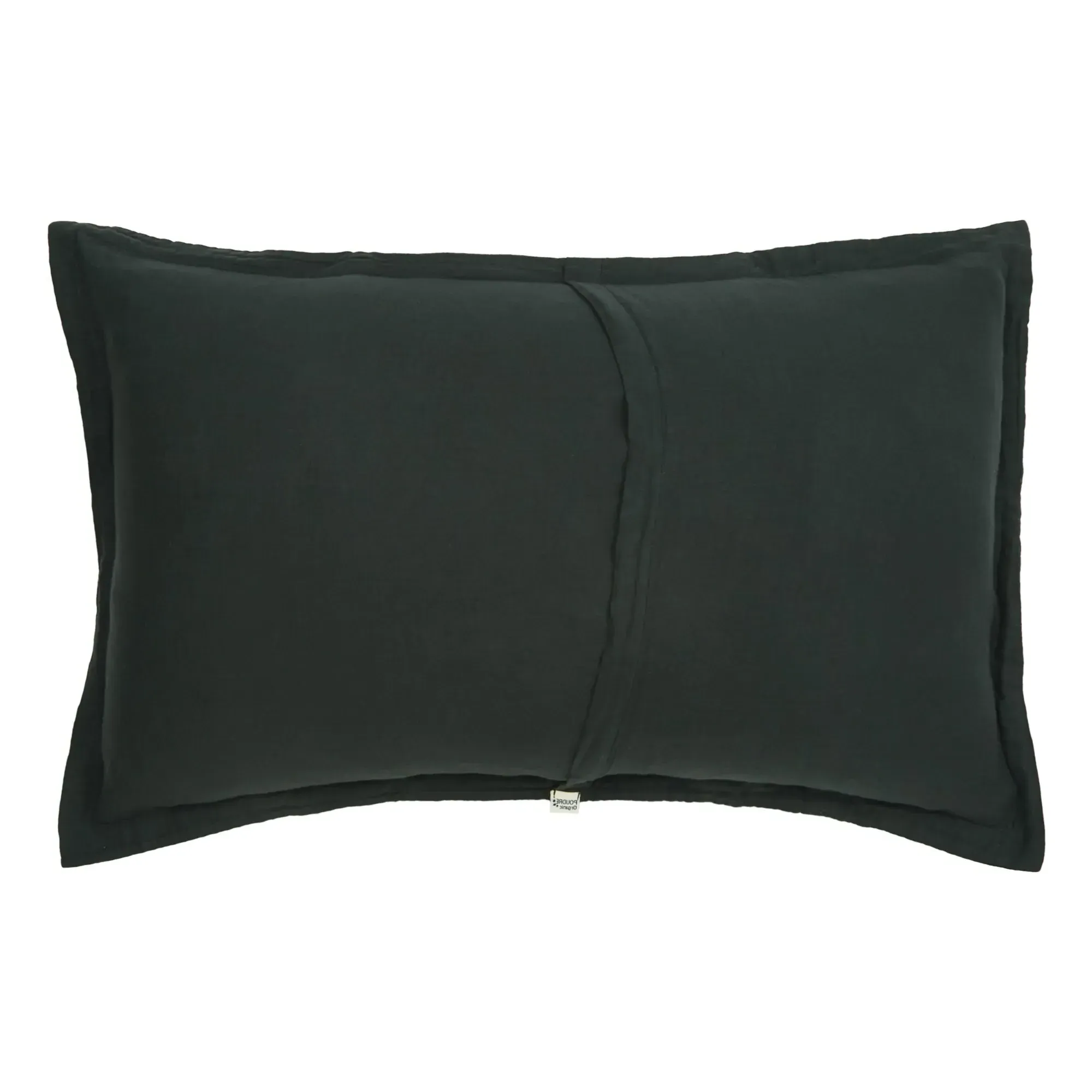 Tamaris Double Pillowcase - Black, Organic Cotton Muslin alternate view
