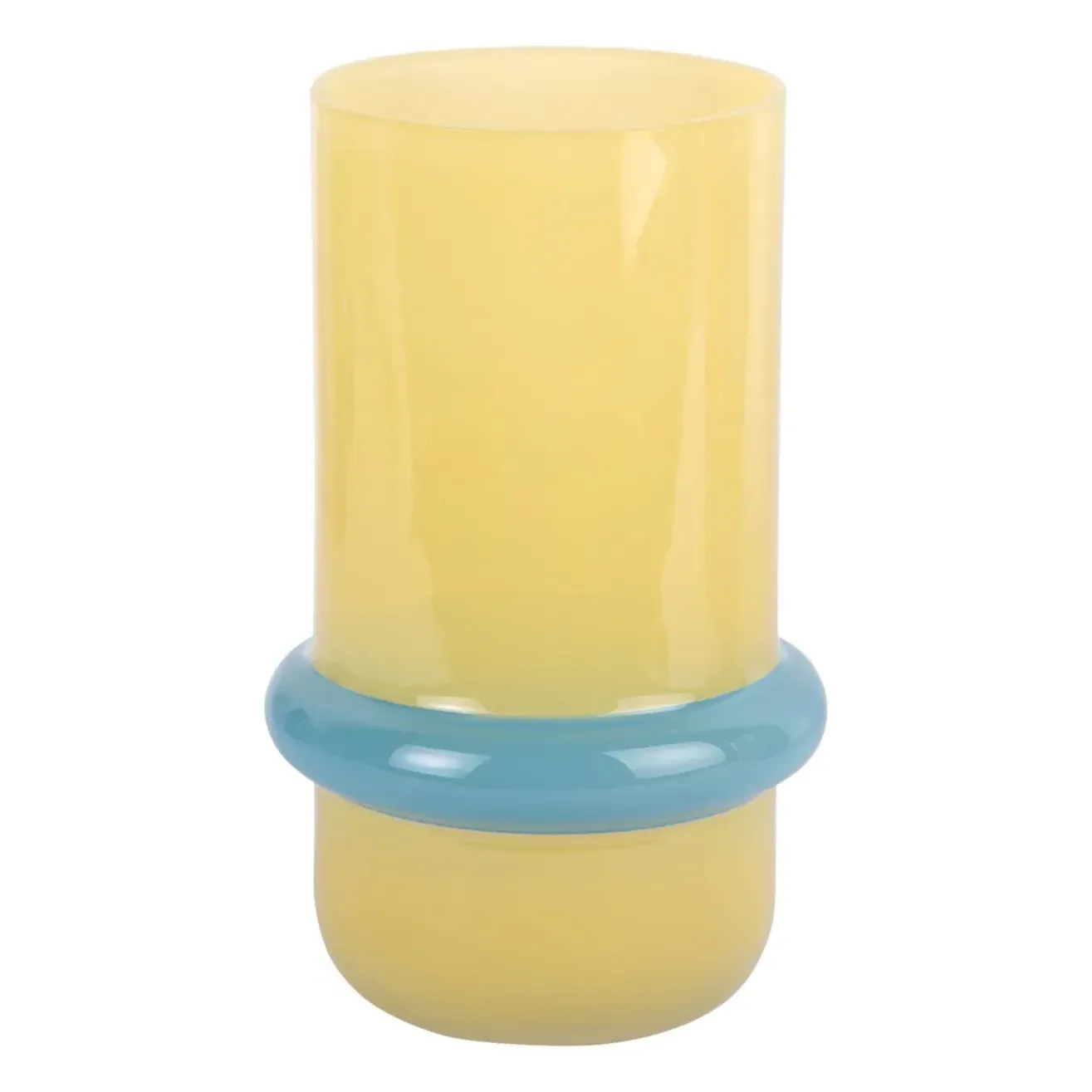Animado Anillo Vase - Yellow, Glass product