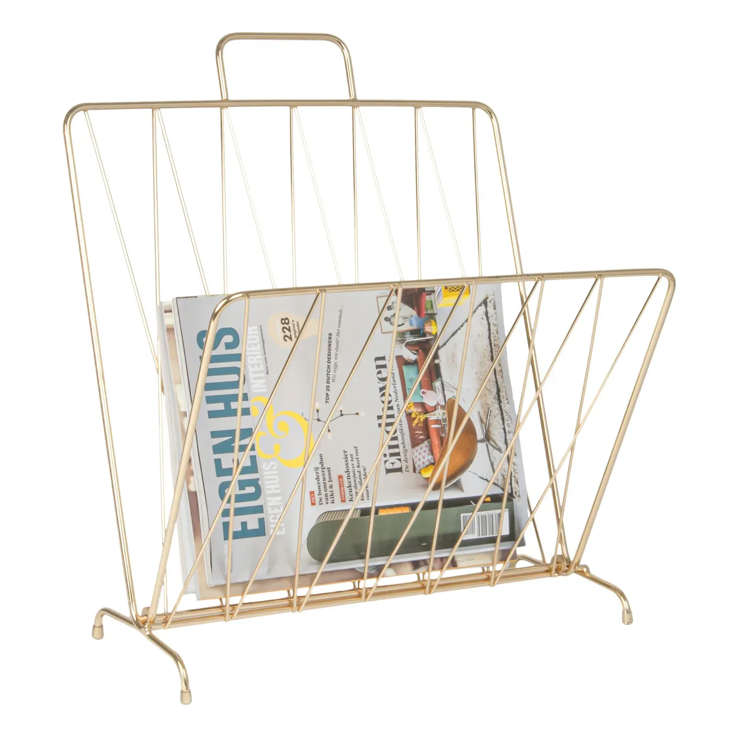 Diamond Raster Magazine Holder - Gold, Steel alternate view
