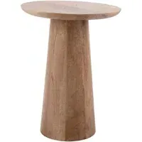 Force Wooden Side Table - Light Wood, Mango Wood alternate view