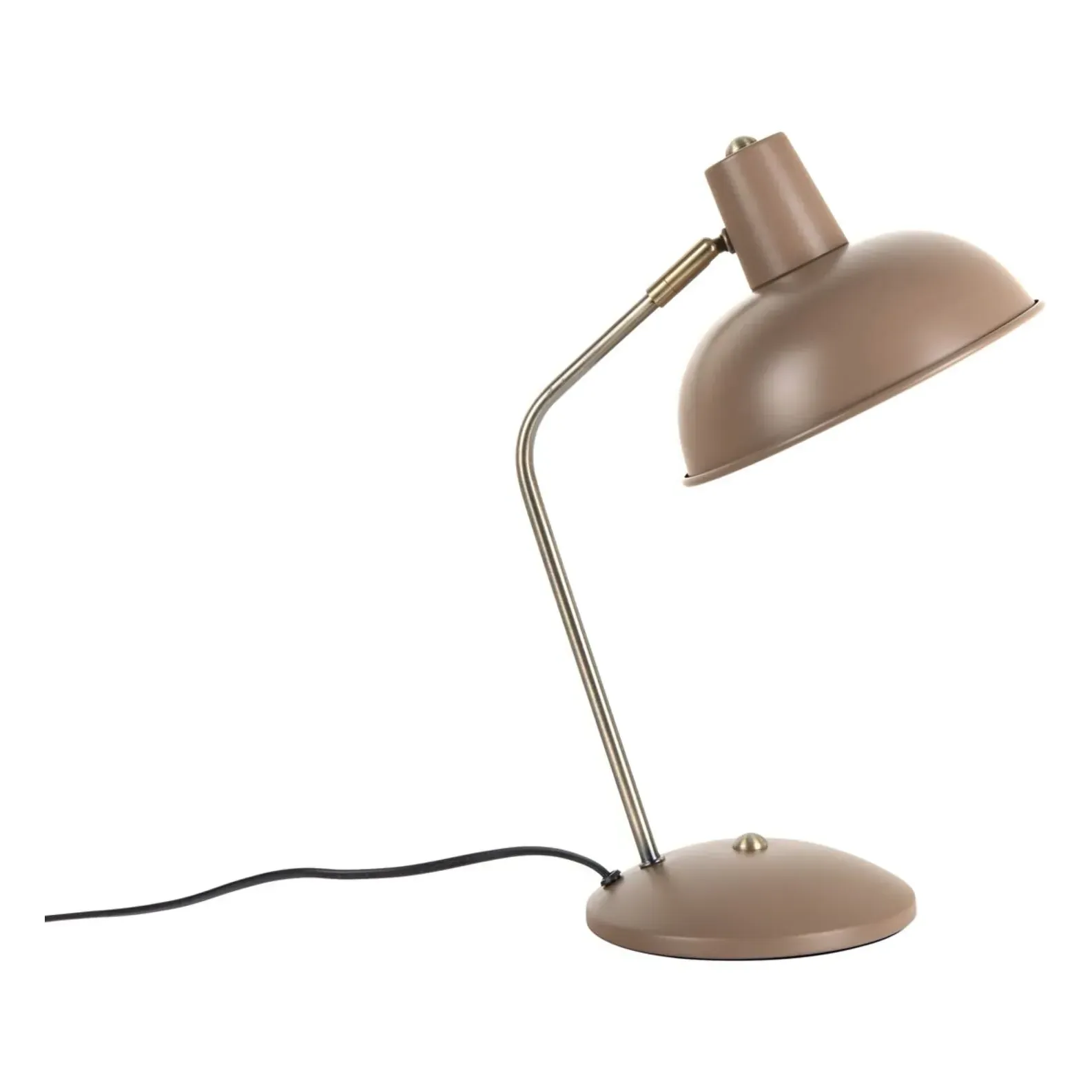 Hood Table Lamp with Adjustable Shade - Brown, Iron product