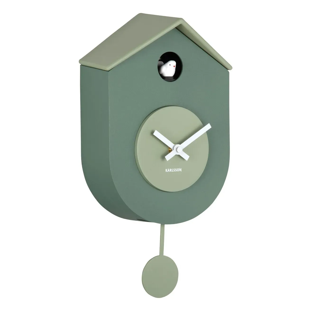 Karlsson Grato Cuckoo Wall Clock - Green, ABS product