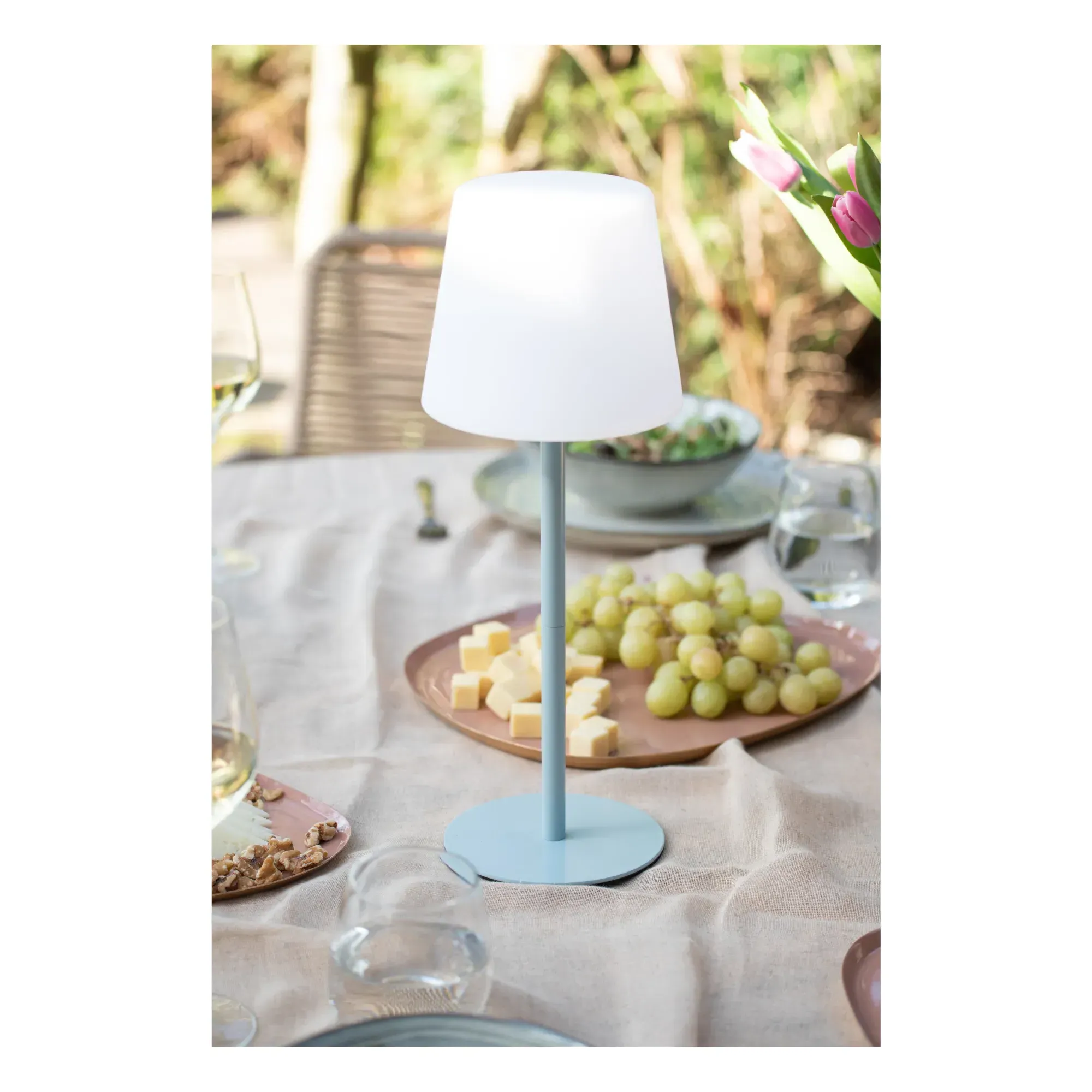 Leitmotiv Exterior Table Lamp - Blue, Iron alternate view