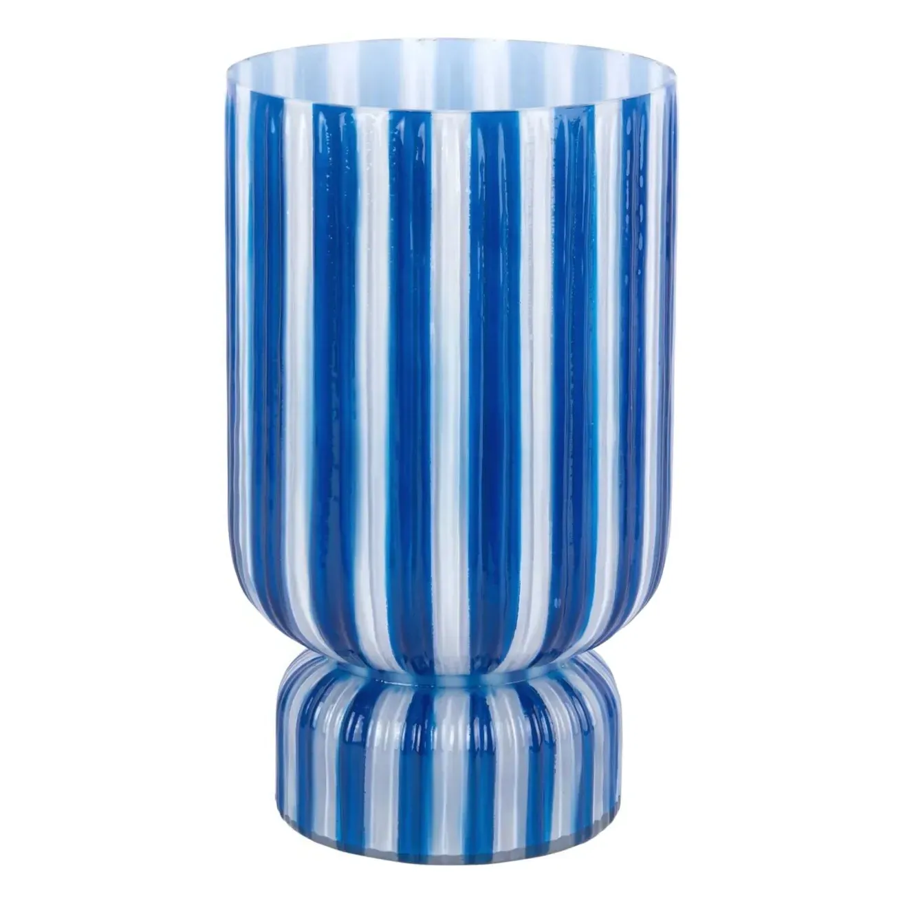 Rayado Retro Round Vase - Cobalt, Glass product