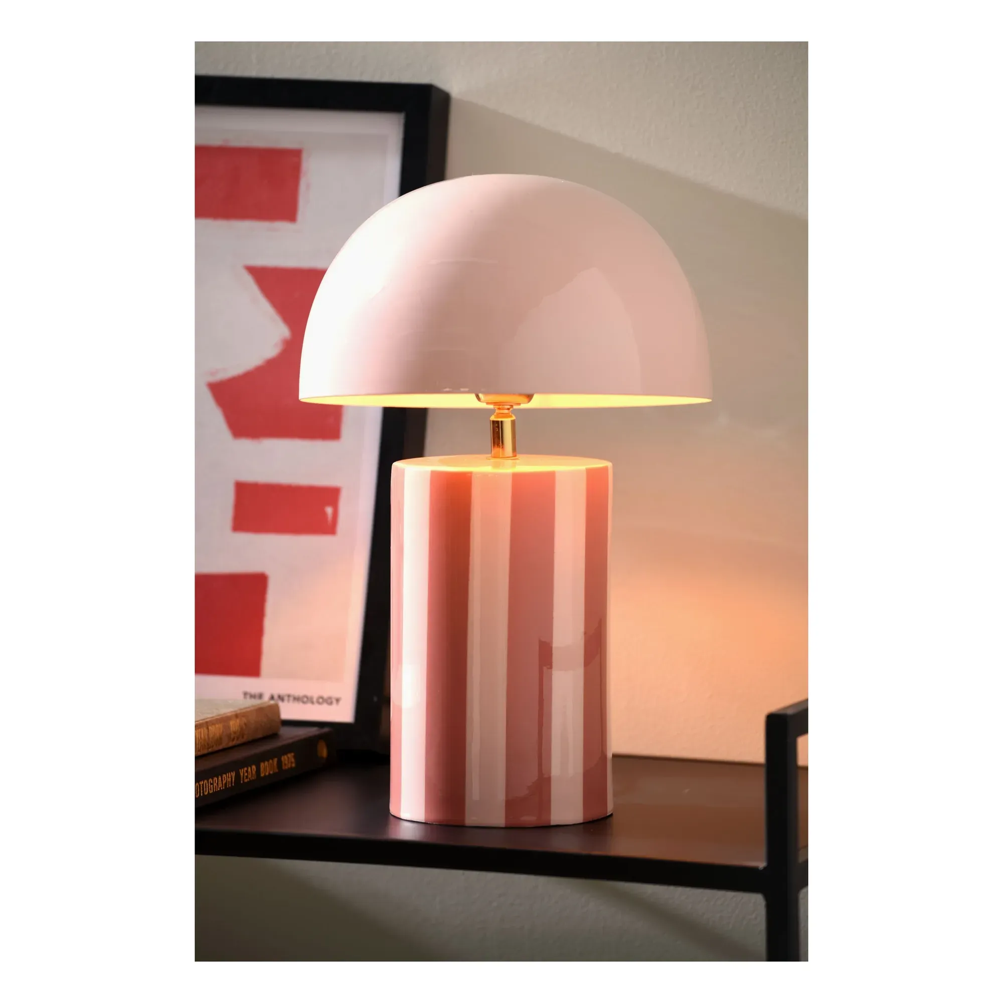 Rayado Table Lamp - Orange, Iron alternate view
