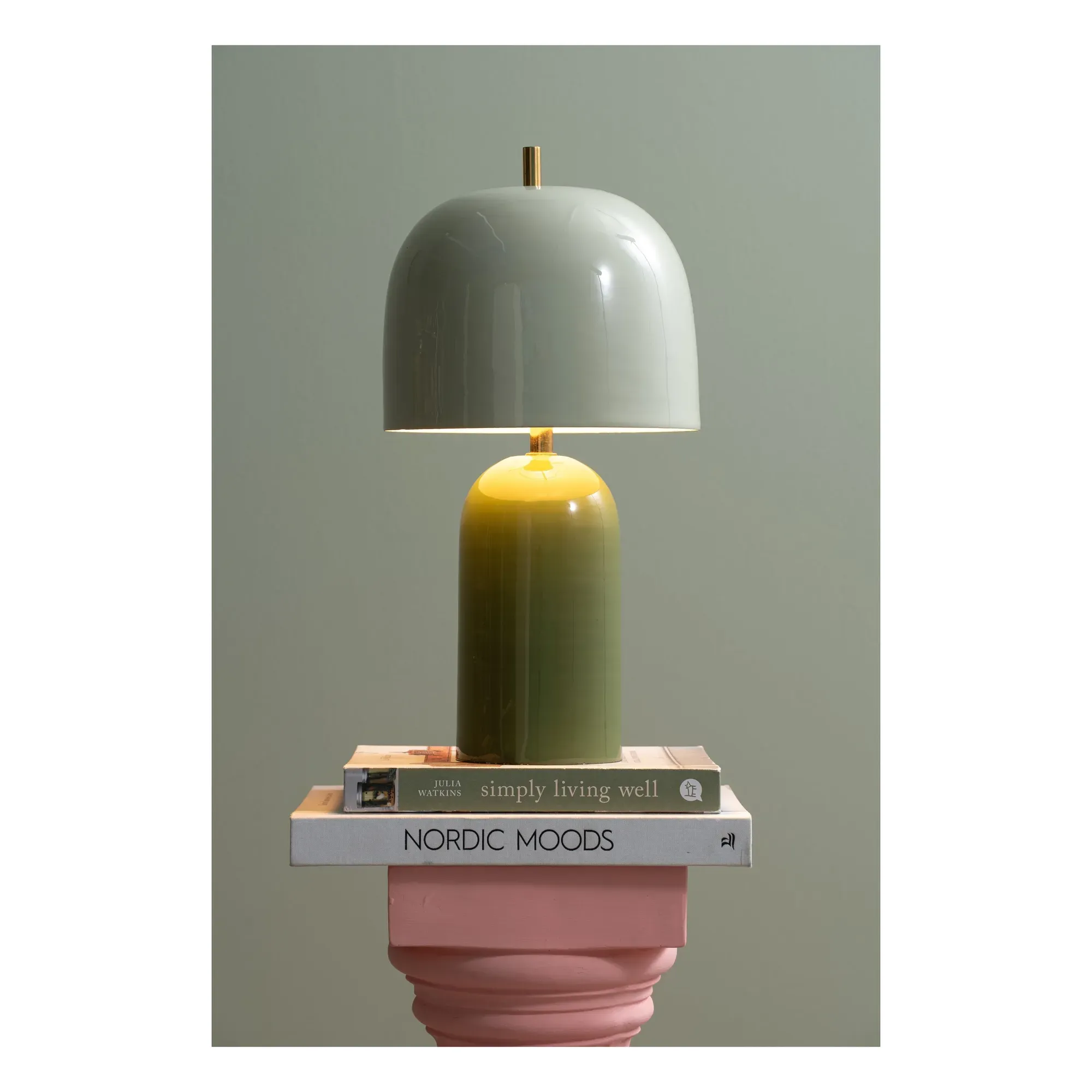 Rico Table Lamp - Green, Iron alternate view