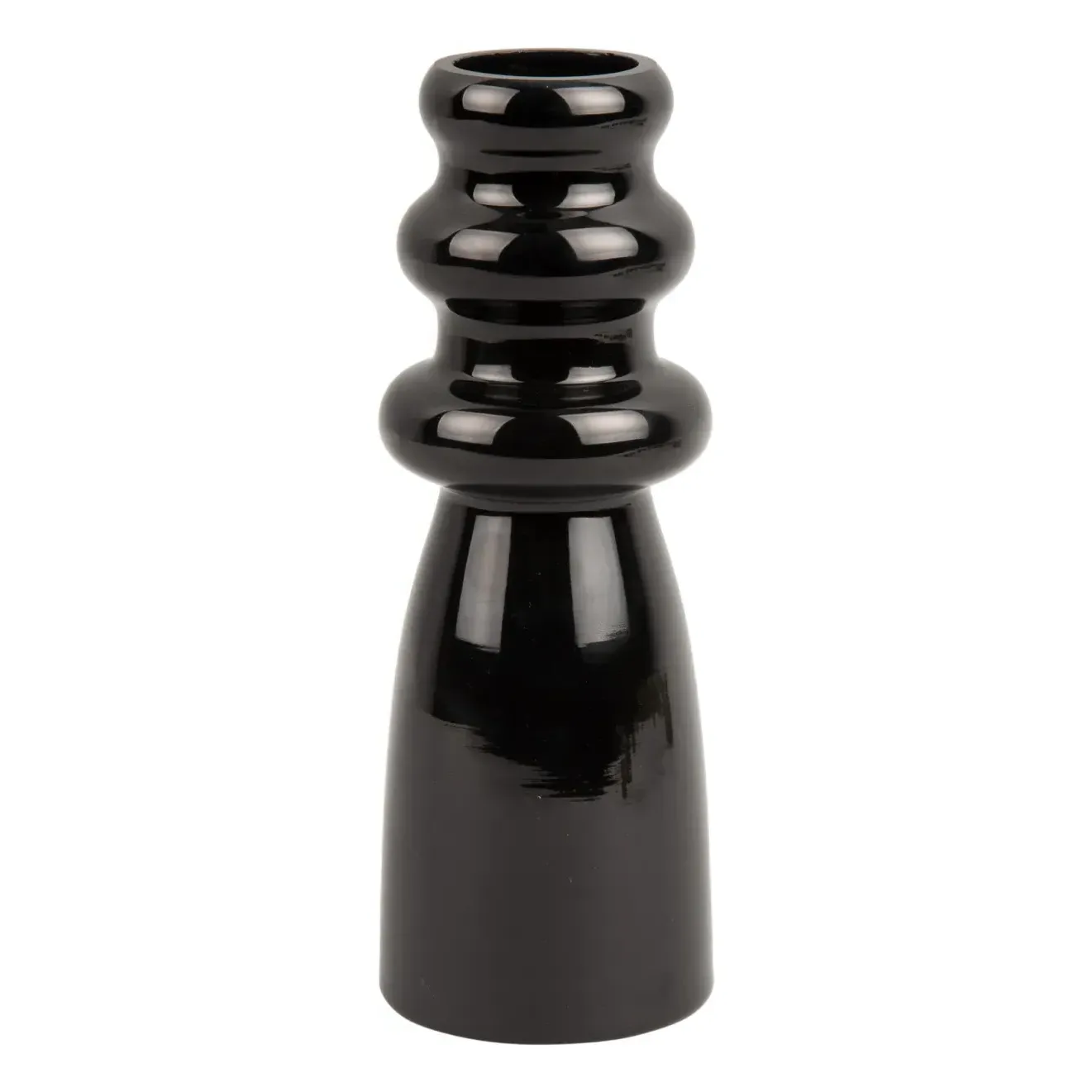 Sparkle Bottle Vase - Black, Glass product