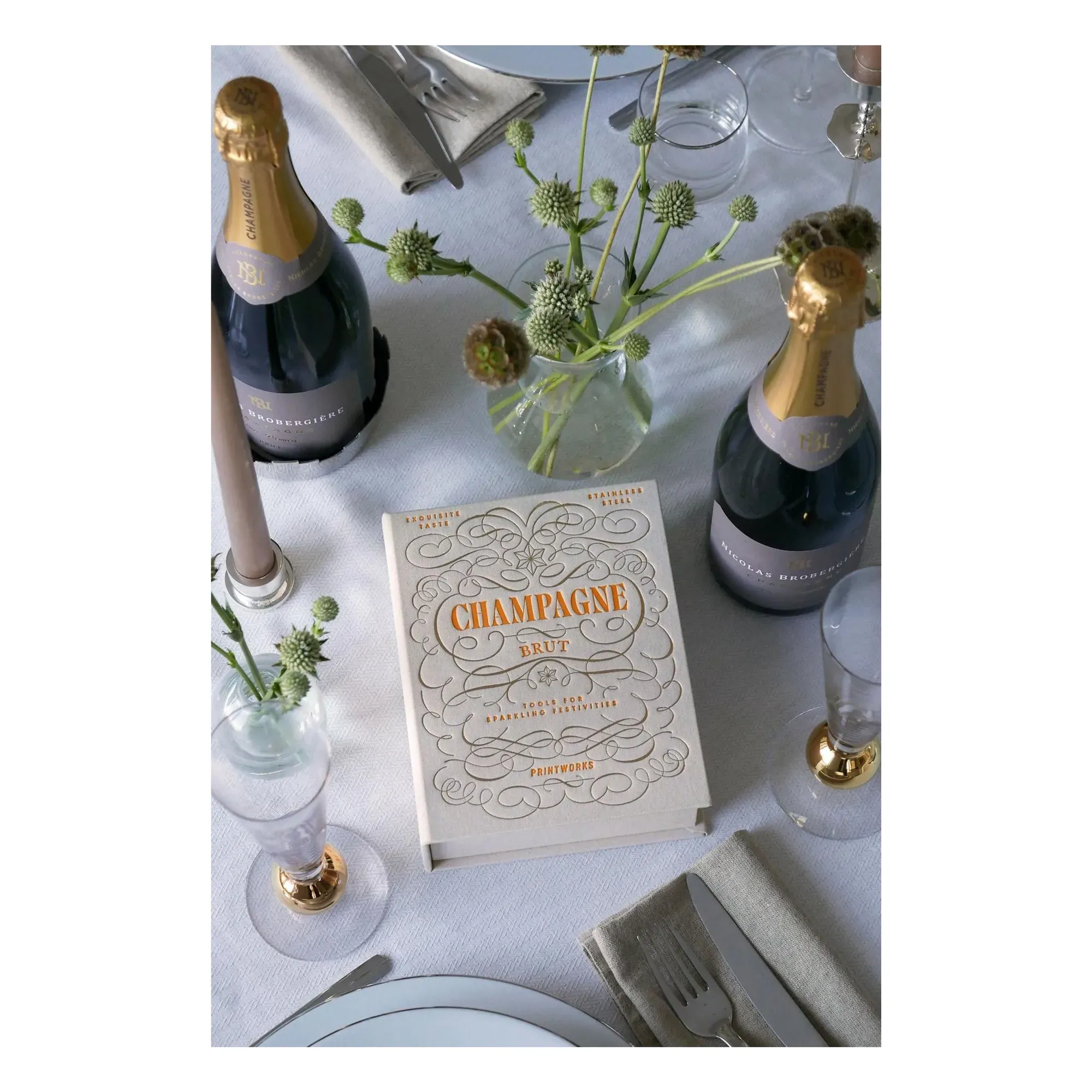 PrintWorks Champagne Utensils Gift Set - Multicoloured alternate view