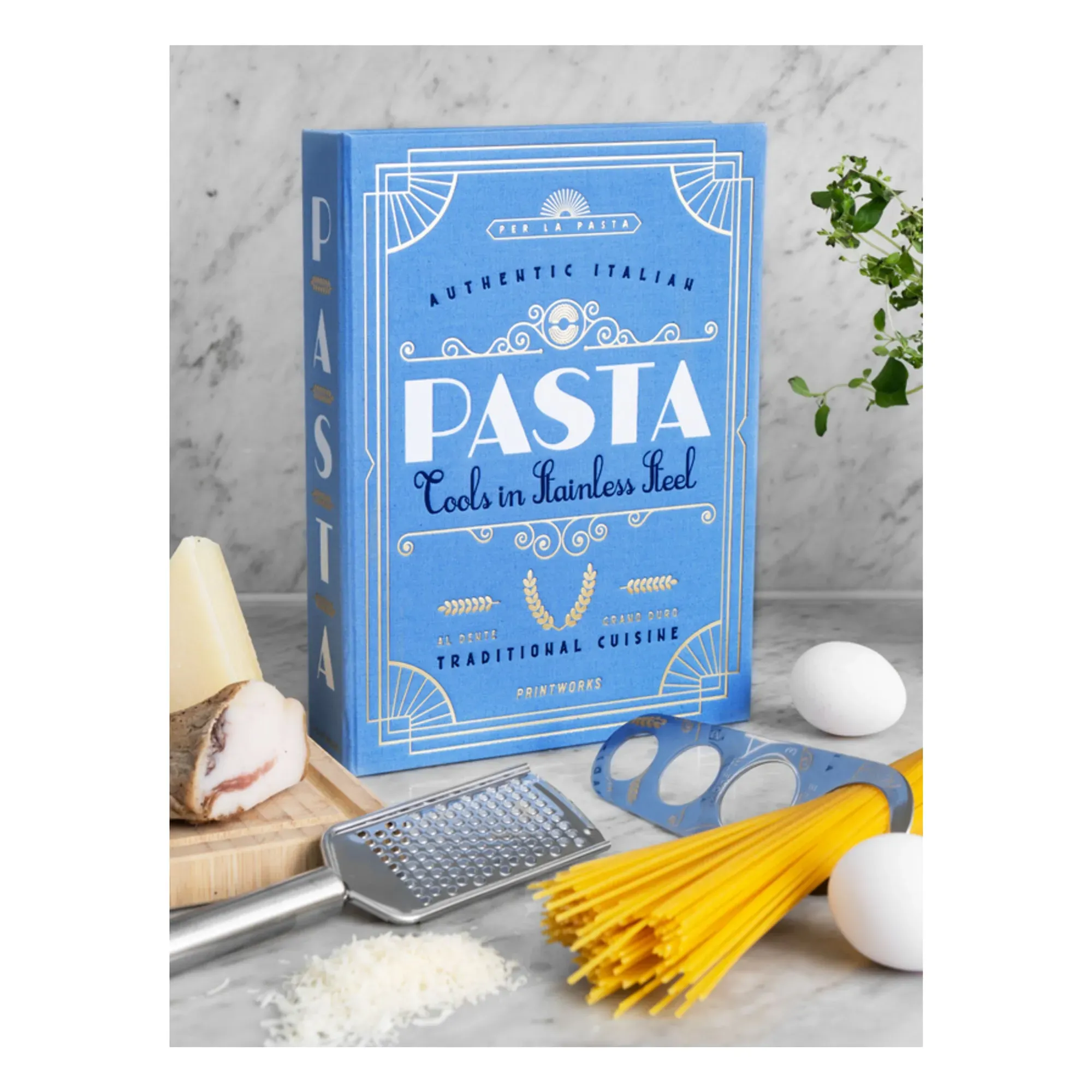 PrintWorks Pasta Utensils Set - Stainless Steel alternate view