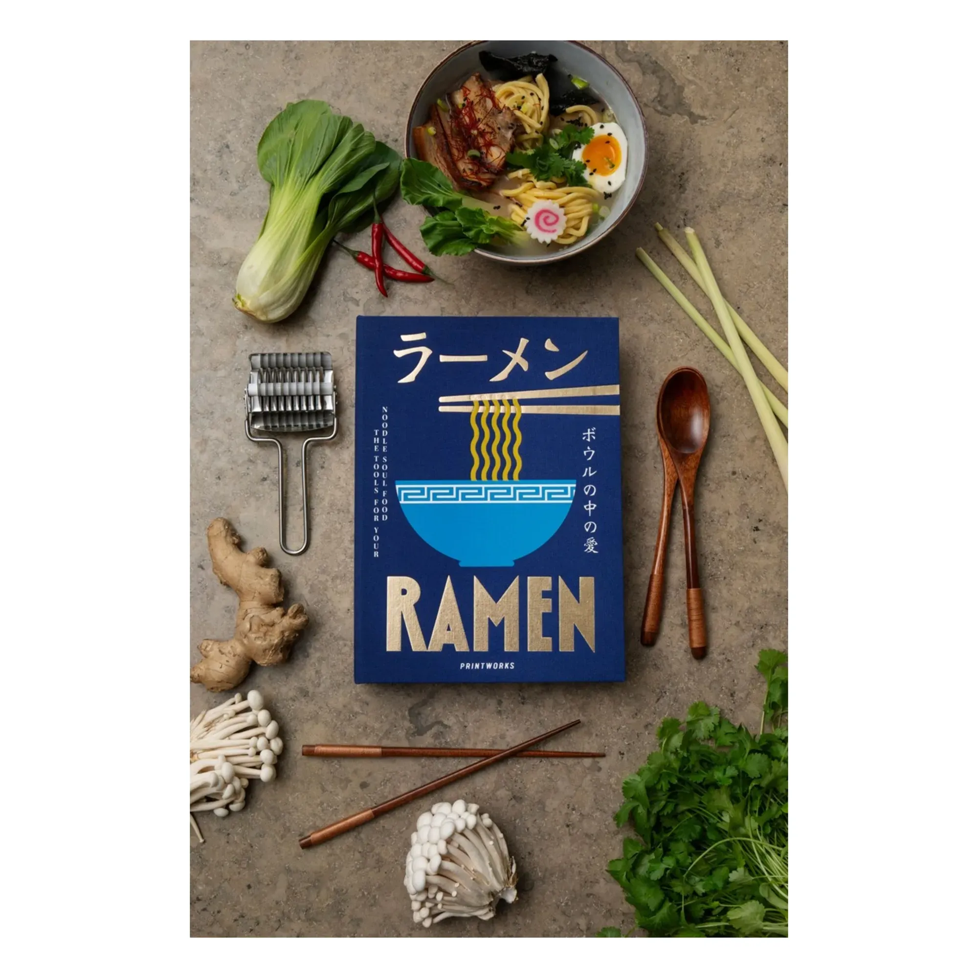 PrintWorks Ramen Utensils Set - Multicoloured alternate view