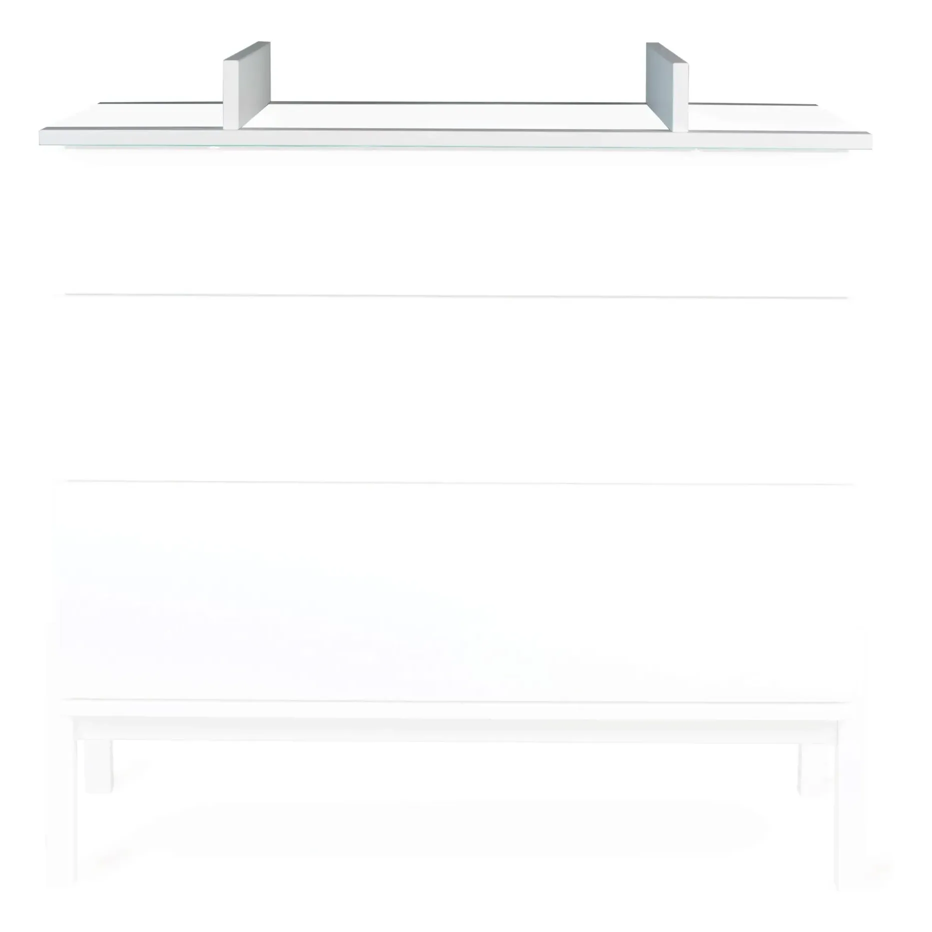 Ashi Changing Table Extension - Cream, Melamine Particleboard product