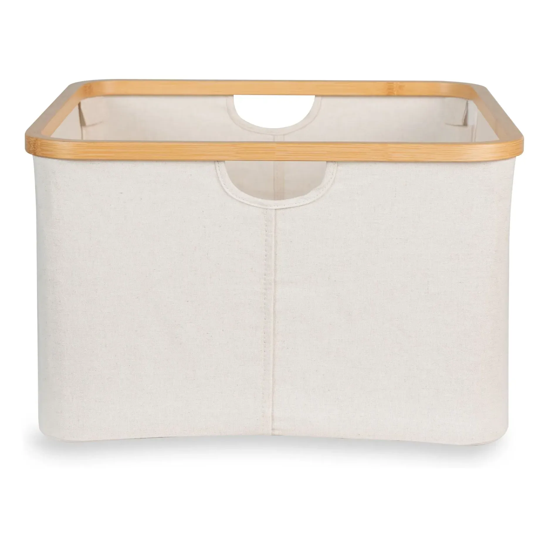 Hai No Ki Storage Basket - Beige, Cotton and Bamboo product