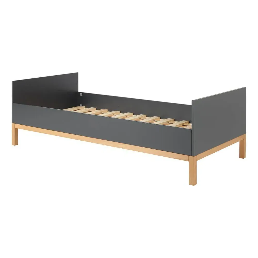 Indigo Single Bed Frame - Black, Beech Wood product