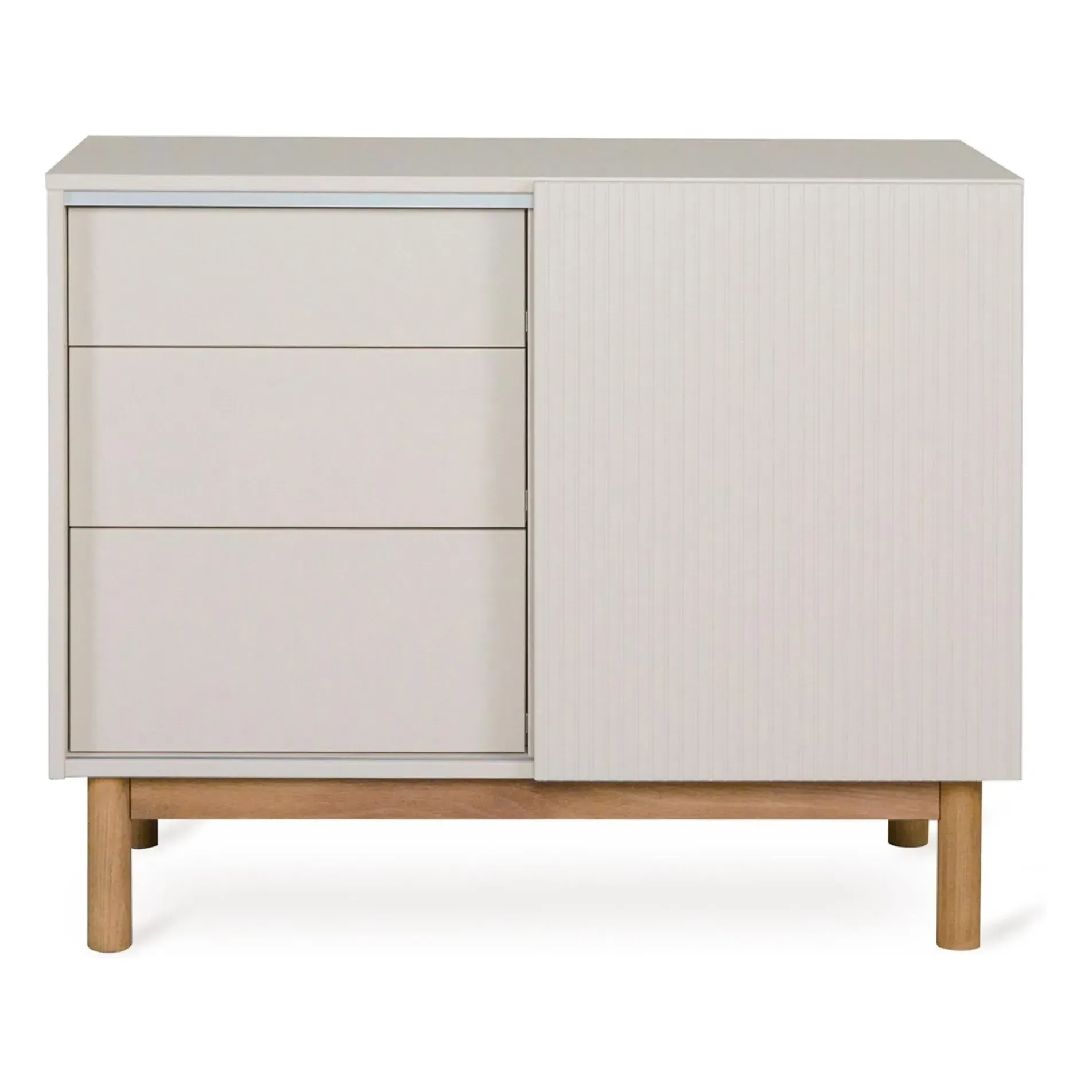 Mood Drawer Unit with Sliding Door - Clay product