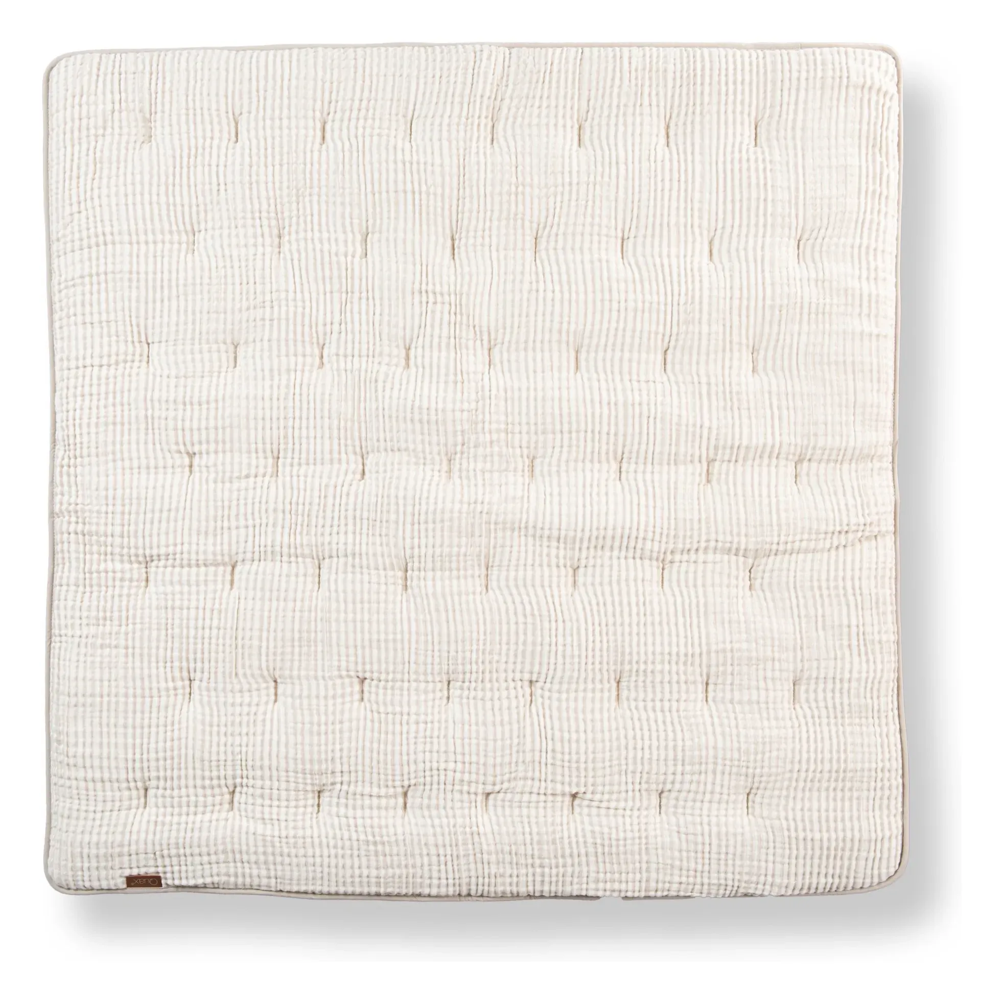 Quax Stripes Muslin Playmat - Beige, Cotton product