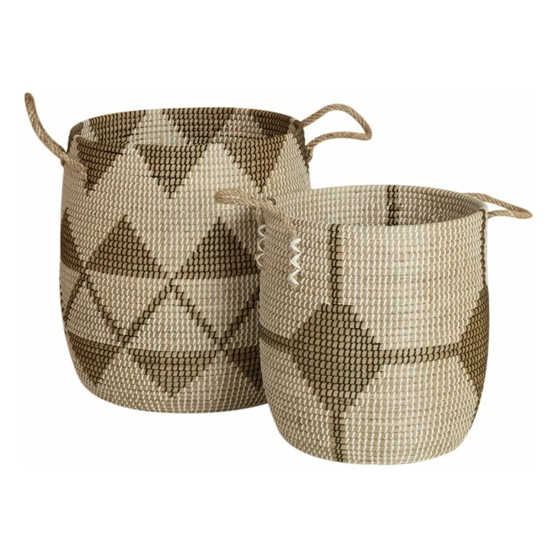 Storage Baskets Set of 2 - Beige, Sea Wicker product