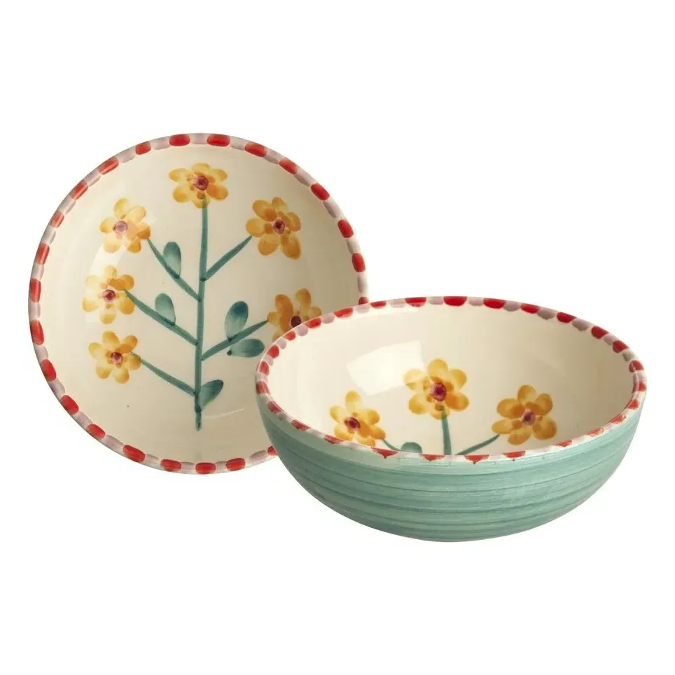 Ceramic Bowl with Flowers - Green Water, Ceramic product