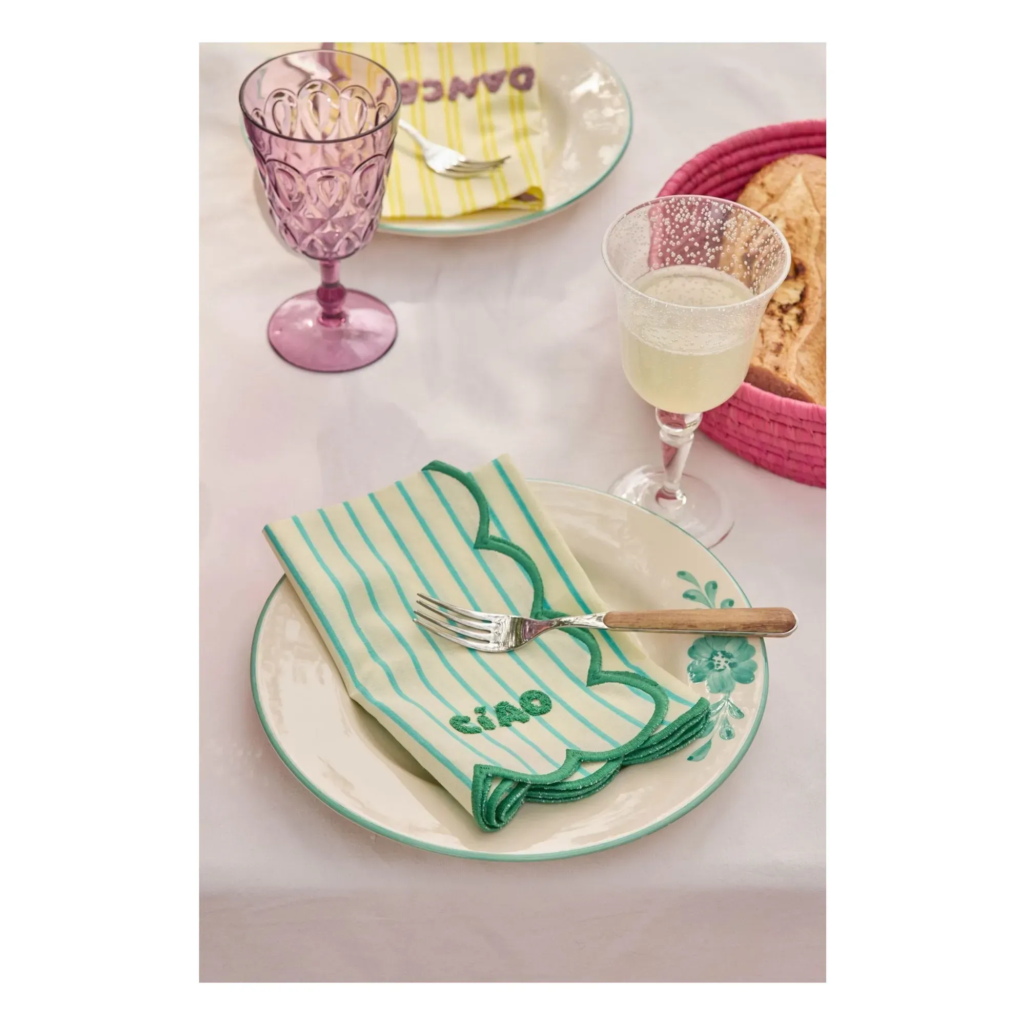 Ciao Napkin - Blue, Cotton alternate view