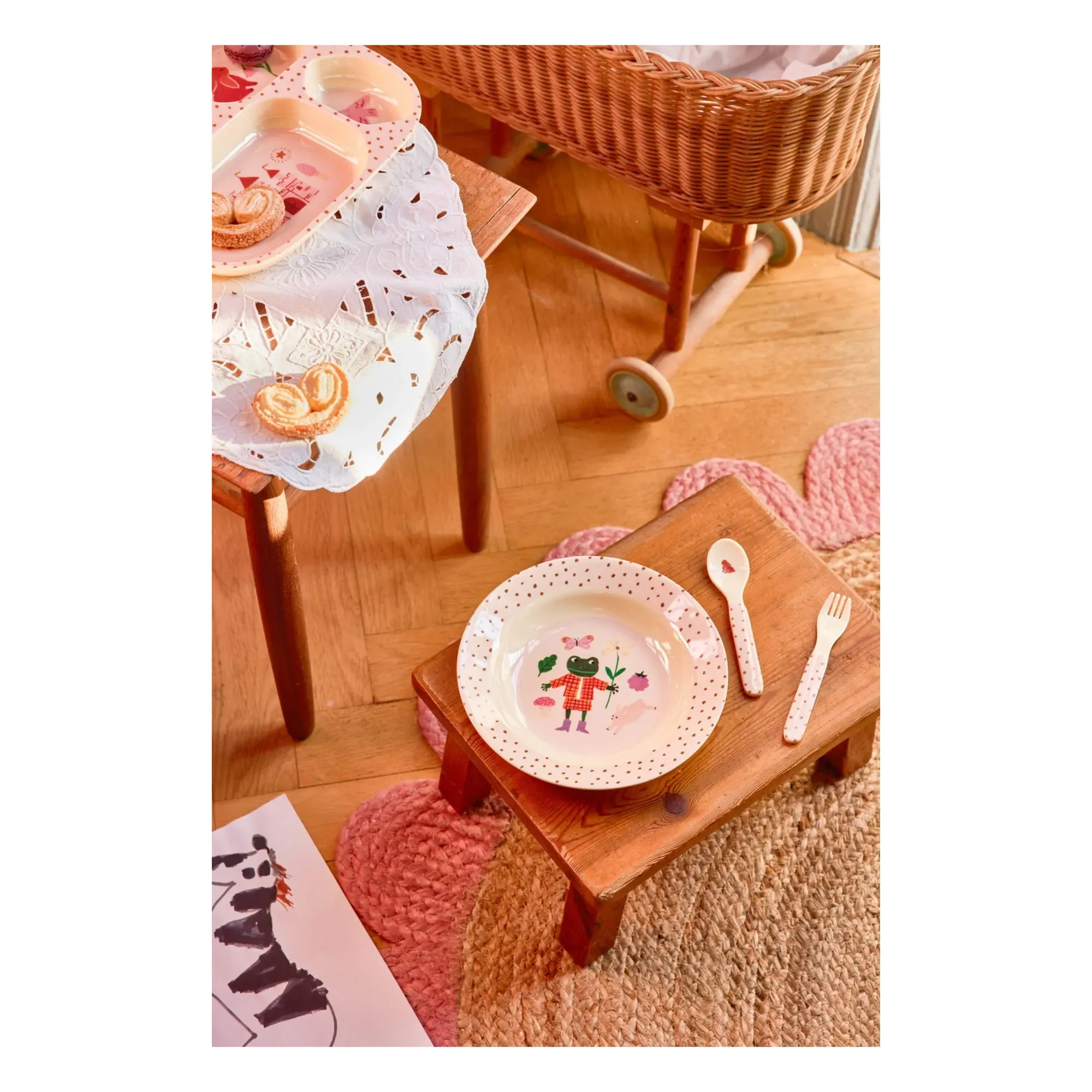 Fairy Tale Soup Plate - Pink, Melamine alternate view