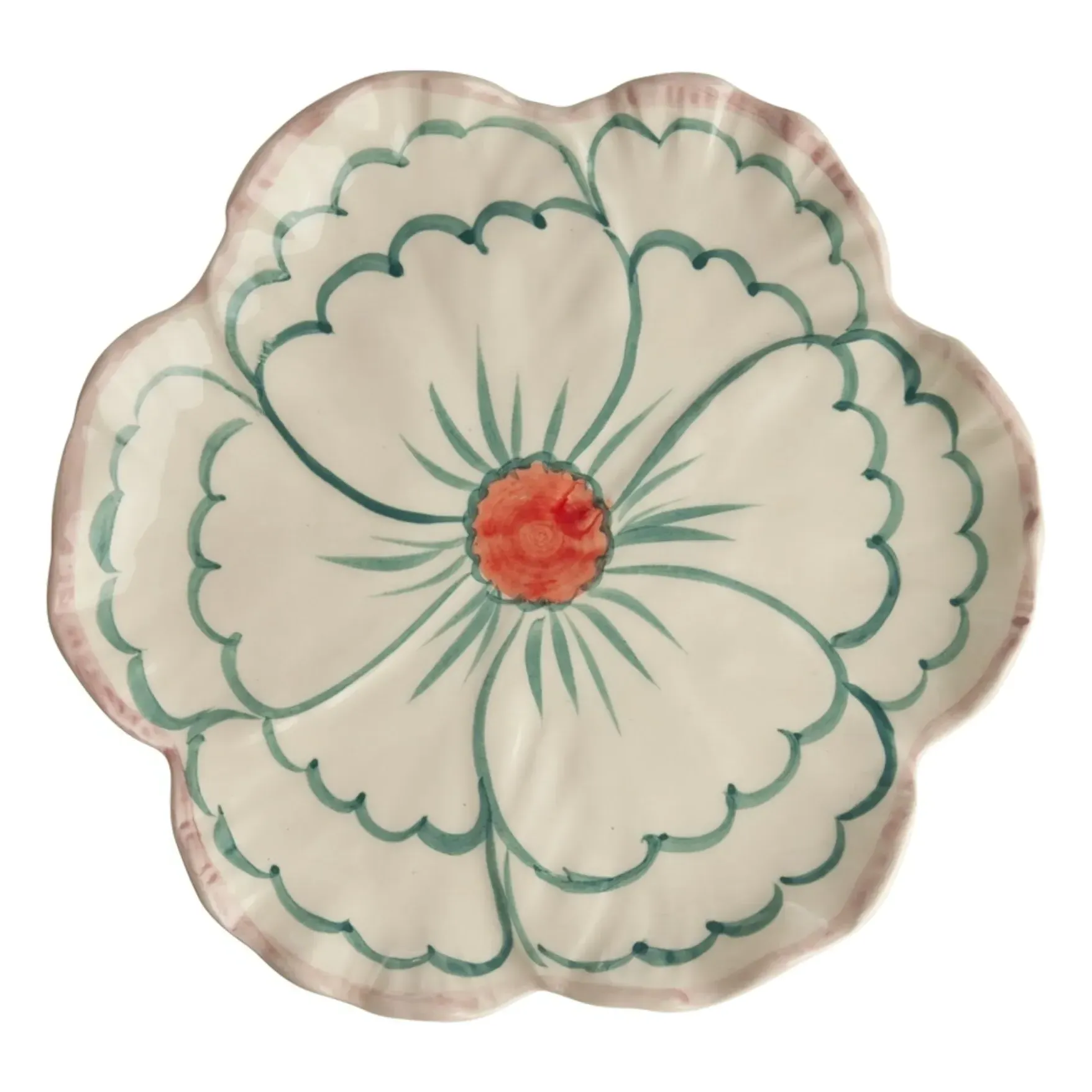Fleur Dessert Plate - Green, Ceramic product