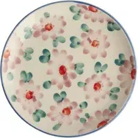 Flowers Ceramic Dessert Plate - Pink alternate view
