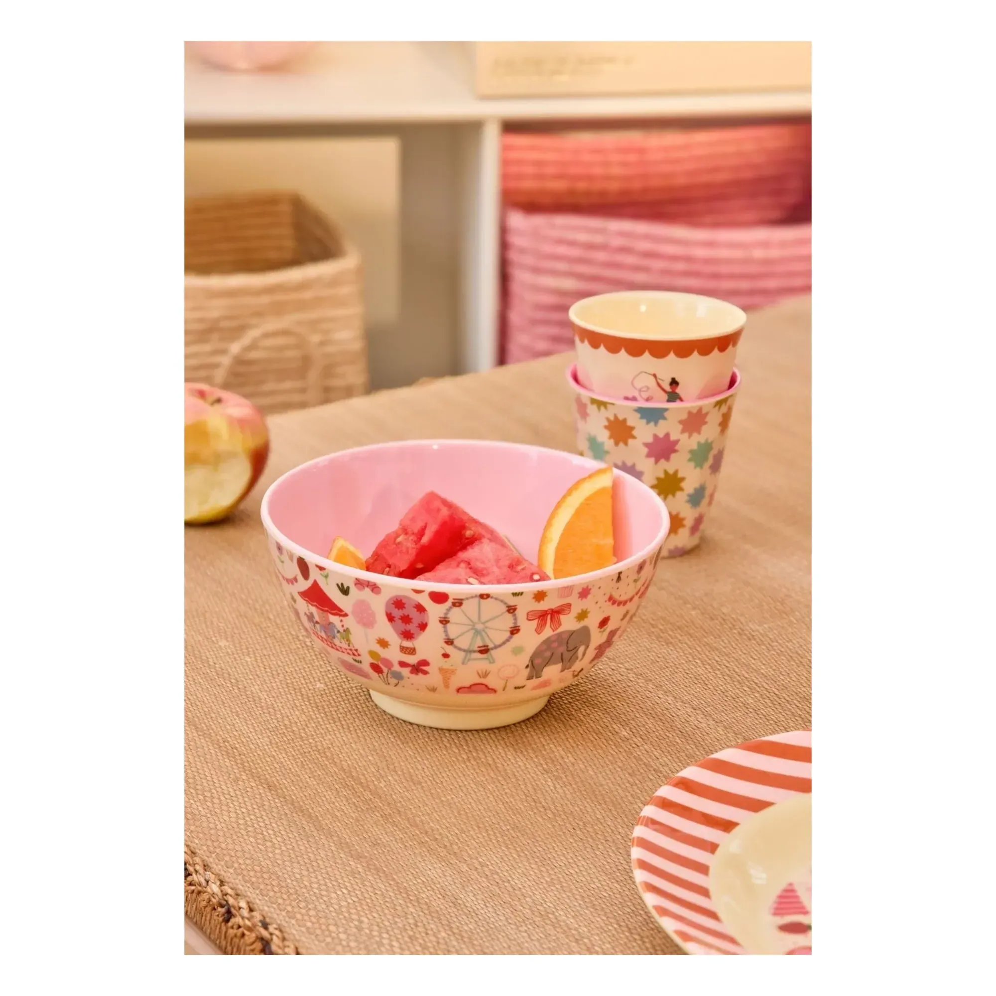 Fun Fair Melamine Bowl - Pink alternate view