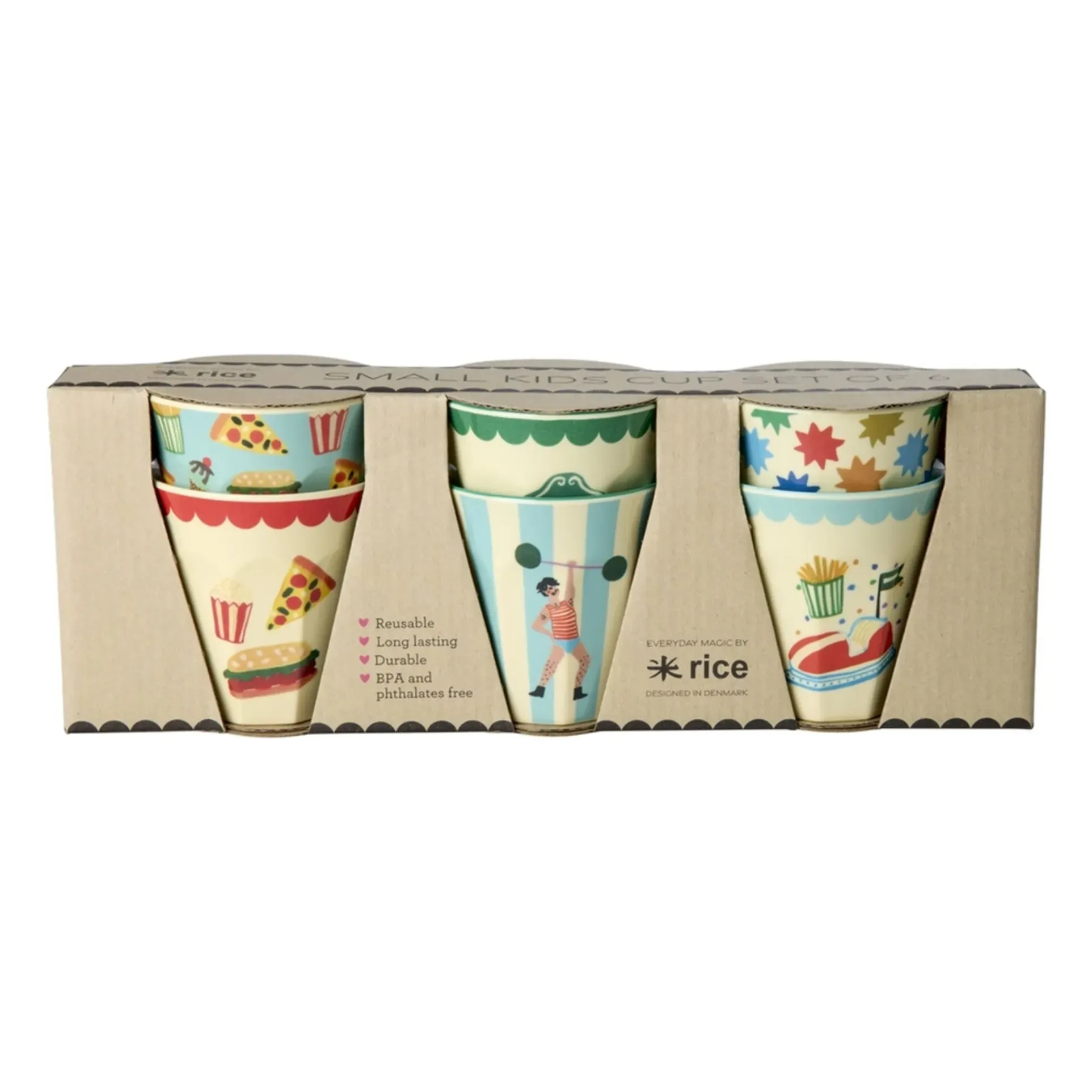 Fun Fair Tumblers Set of 6 - Multicoloured, Melamine product