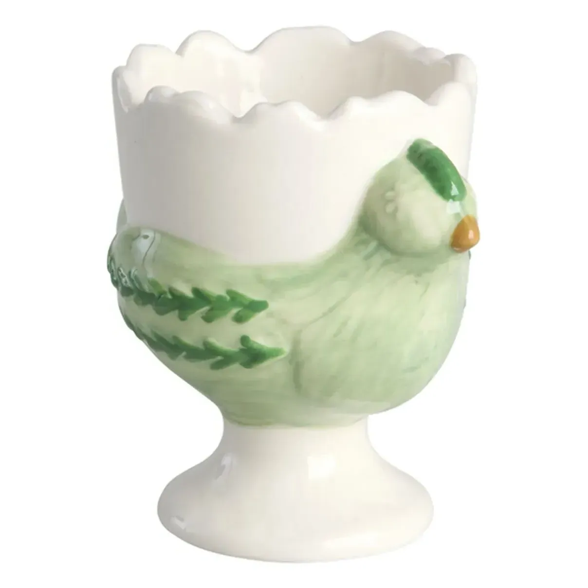 Hen Egg Cup - Green, Ceramic product