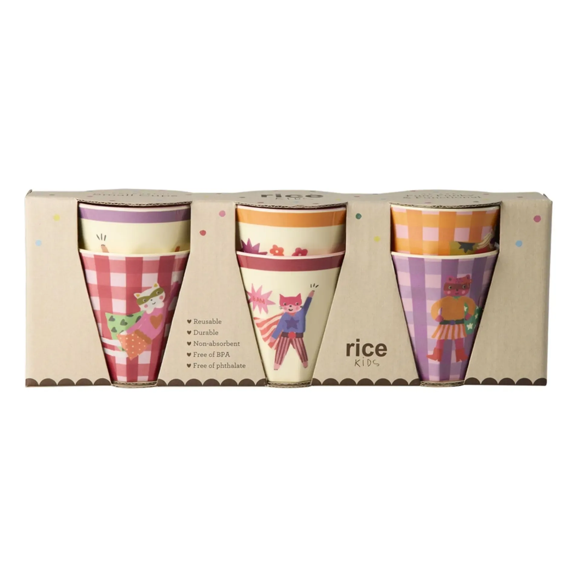 Heroes Melamine Tumblers Set of 6 - Pink product