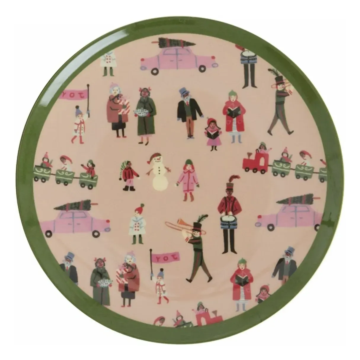 Holiday Dessert Plate - Pale Pink, Melamine product