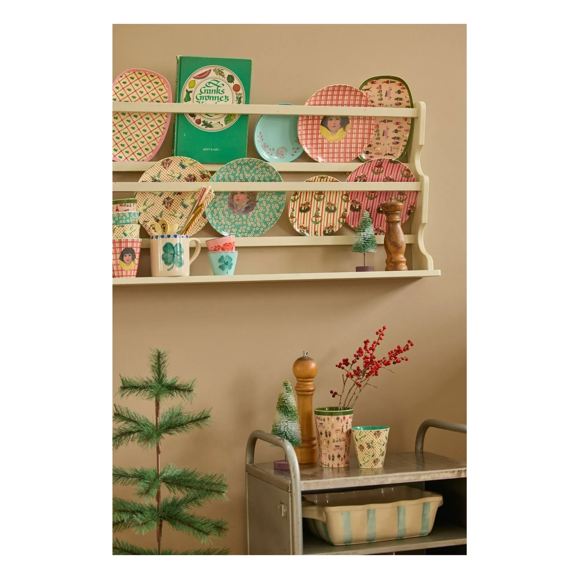 Holiday Melamine Cup - Pale Pink alternate view