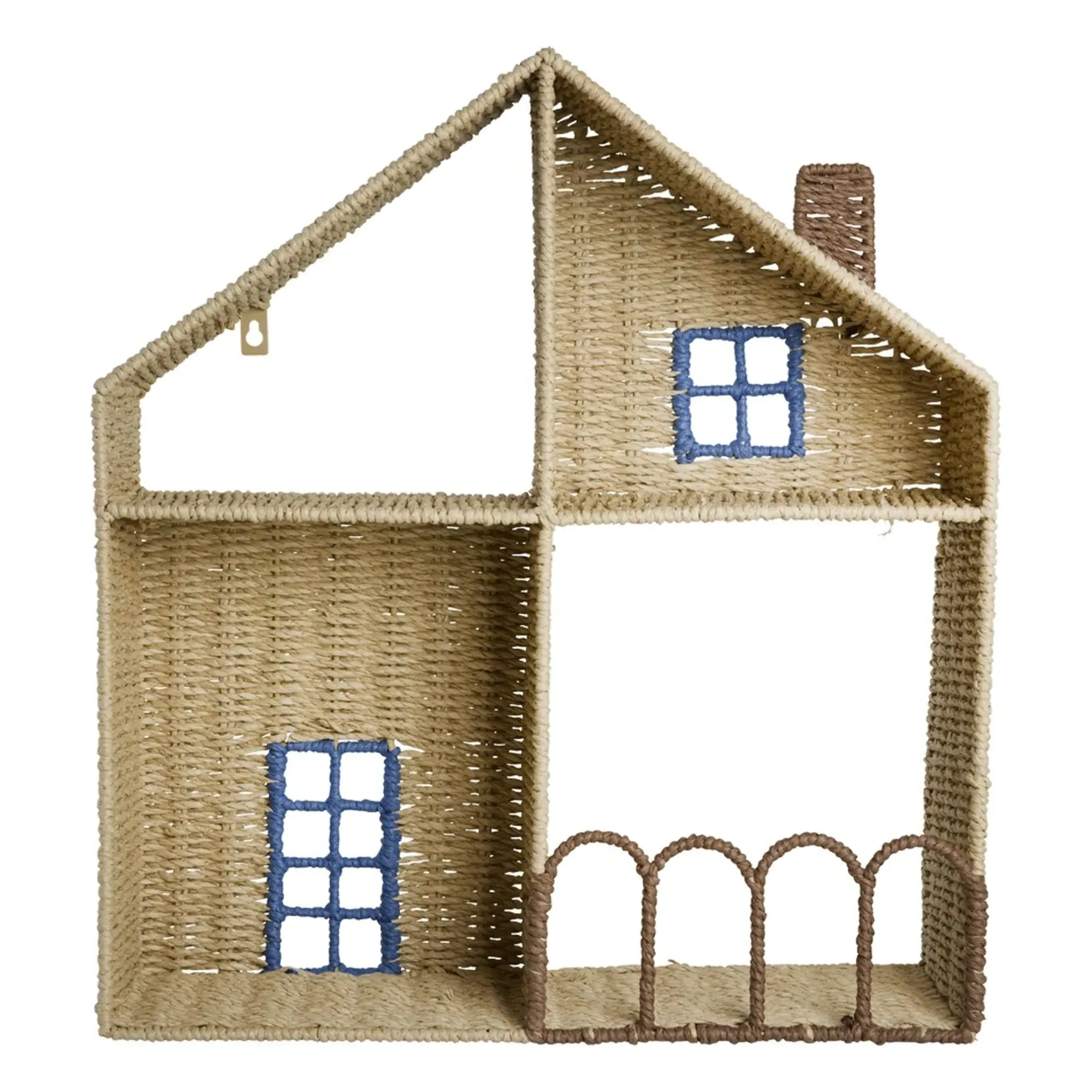 Home Shelf - Blue, Wire & Paper Rope product