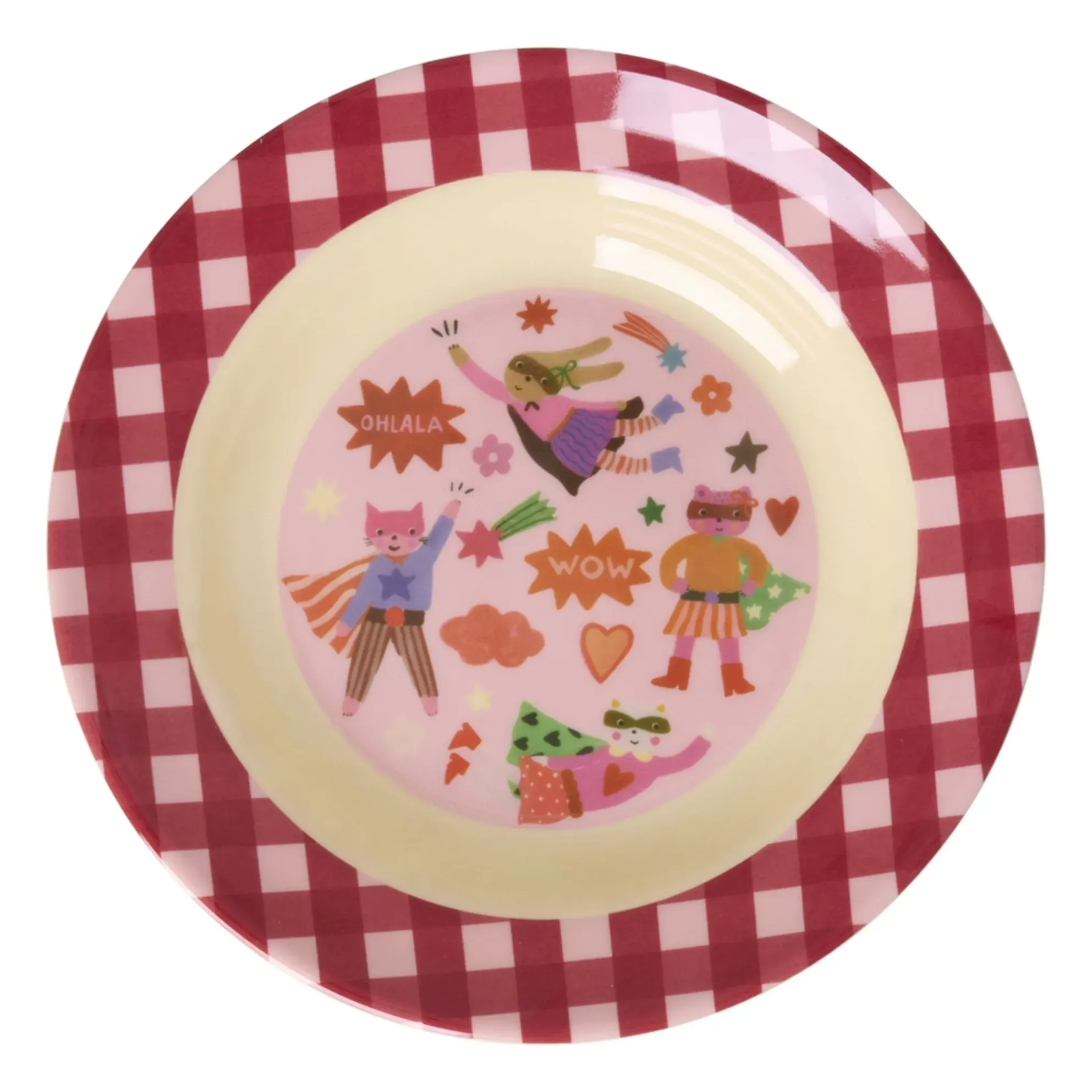 Héro Melamine Soup Plate - Pink product