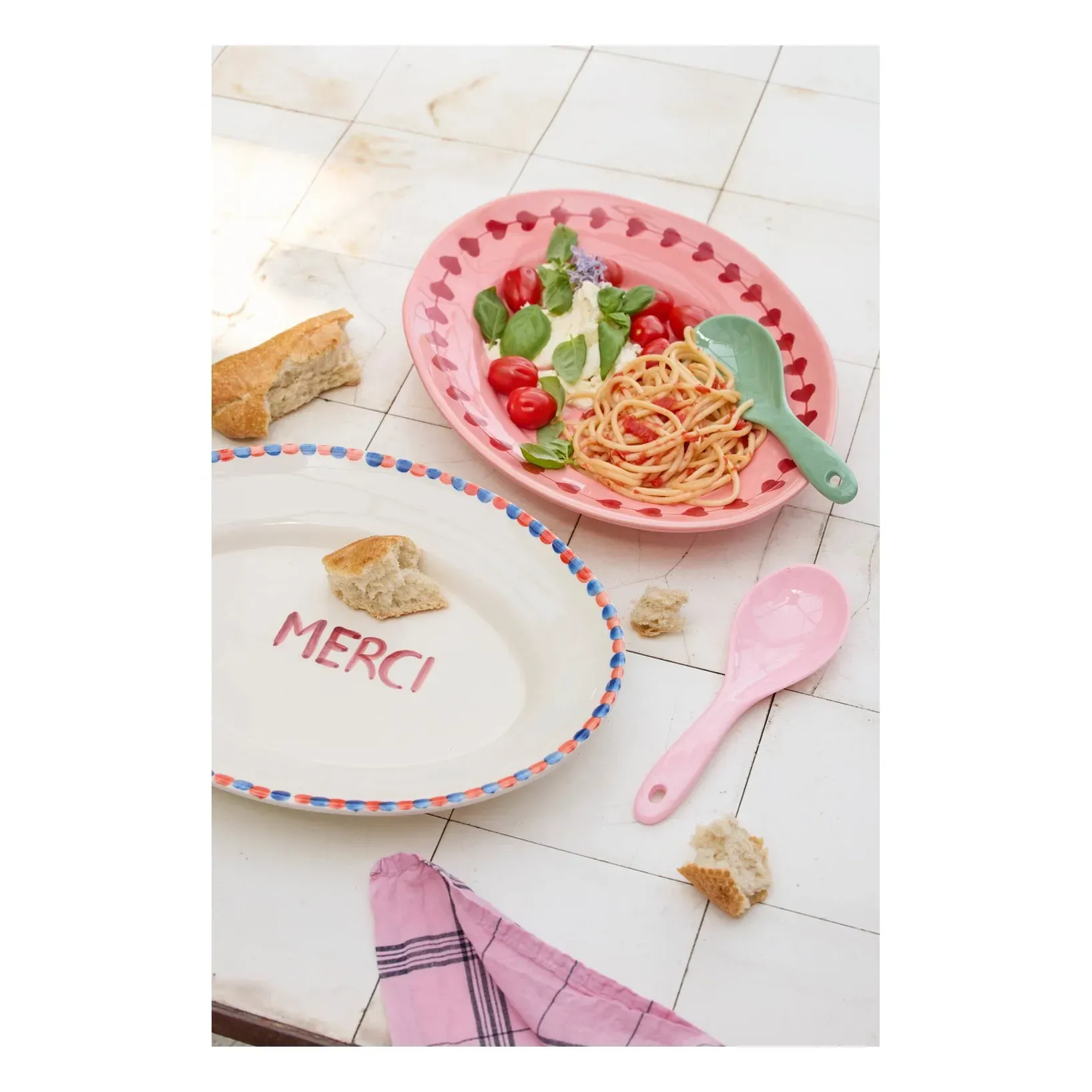 Love Ceramic Plate - Pink alternate view