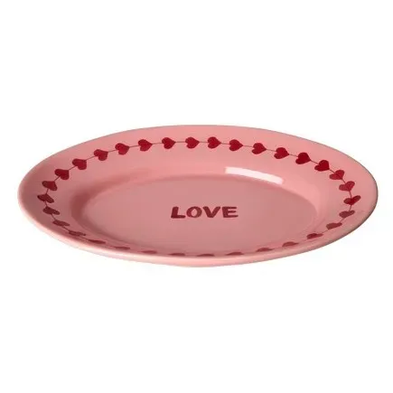 Love Ceramic Plate - Pink product