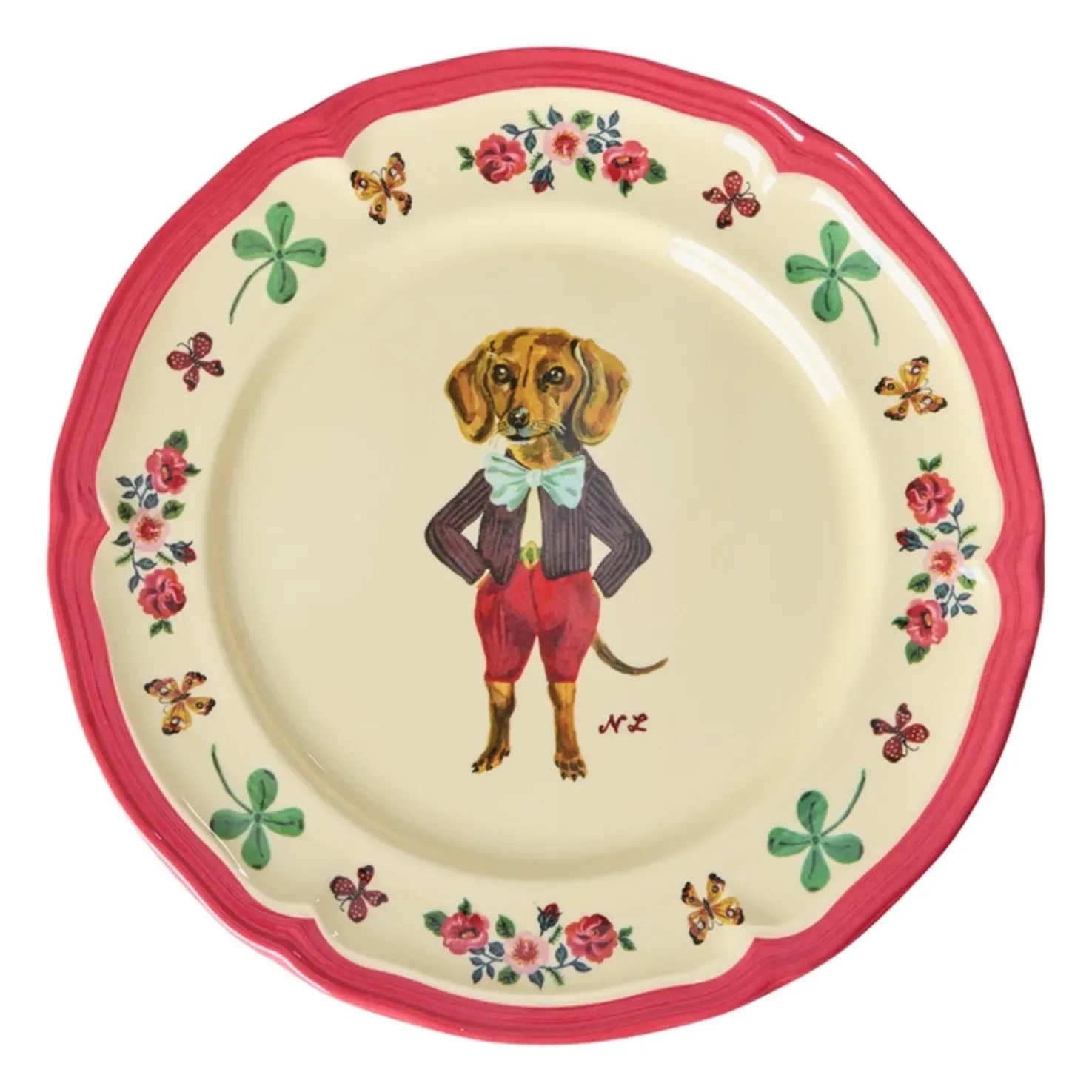 Nathalie Lété Dessert Plate - Pink, Melamine product