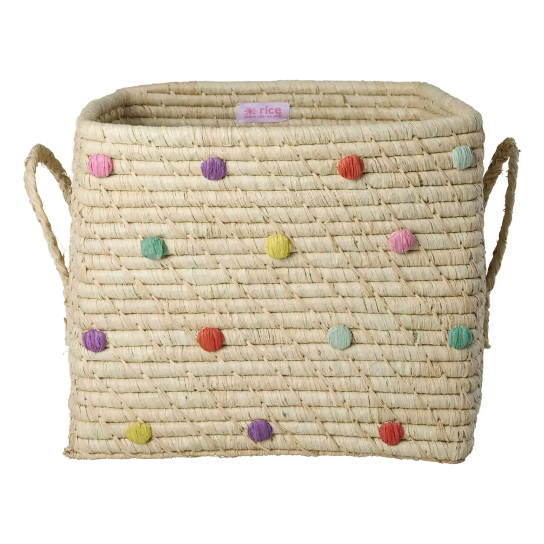 Pois Storage Basket - Multicoloured, Raffia product