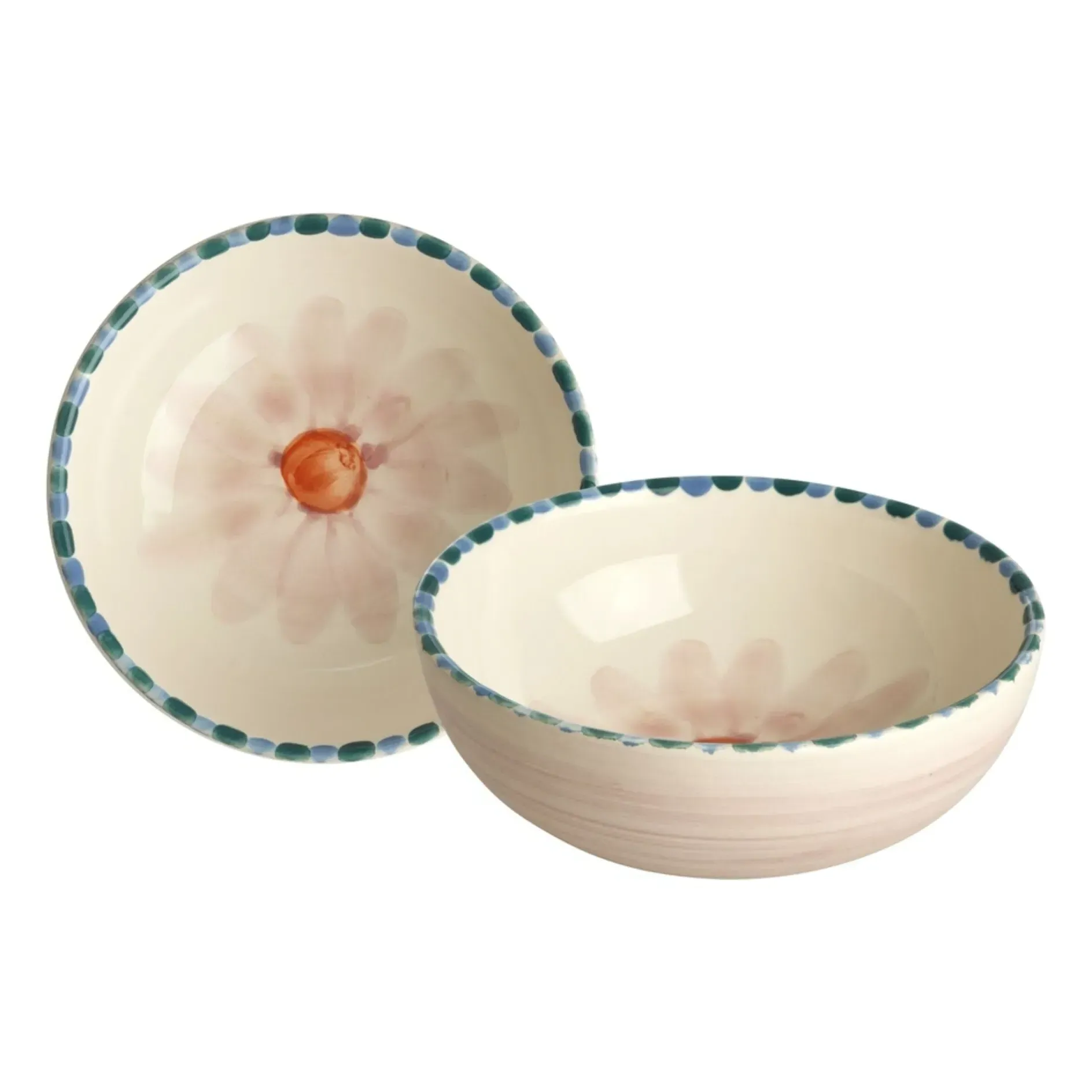 Rice Flower Shaped Bowl - Pale Pink, Ceramic product