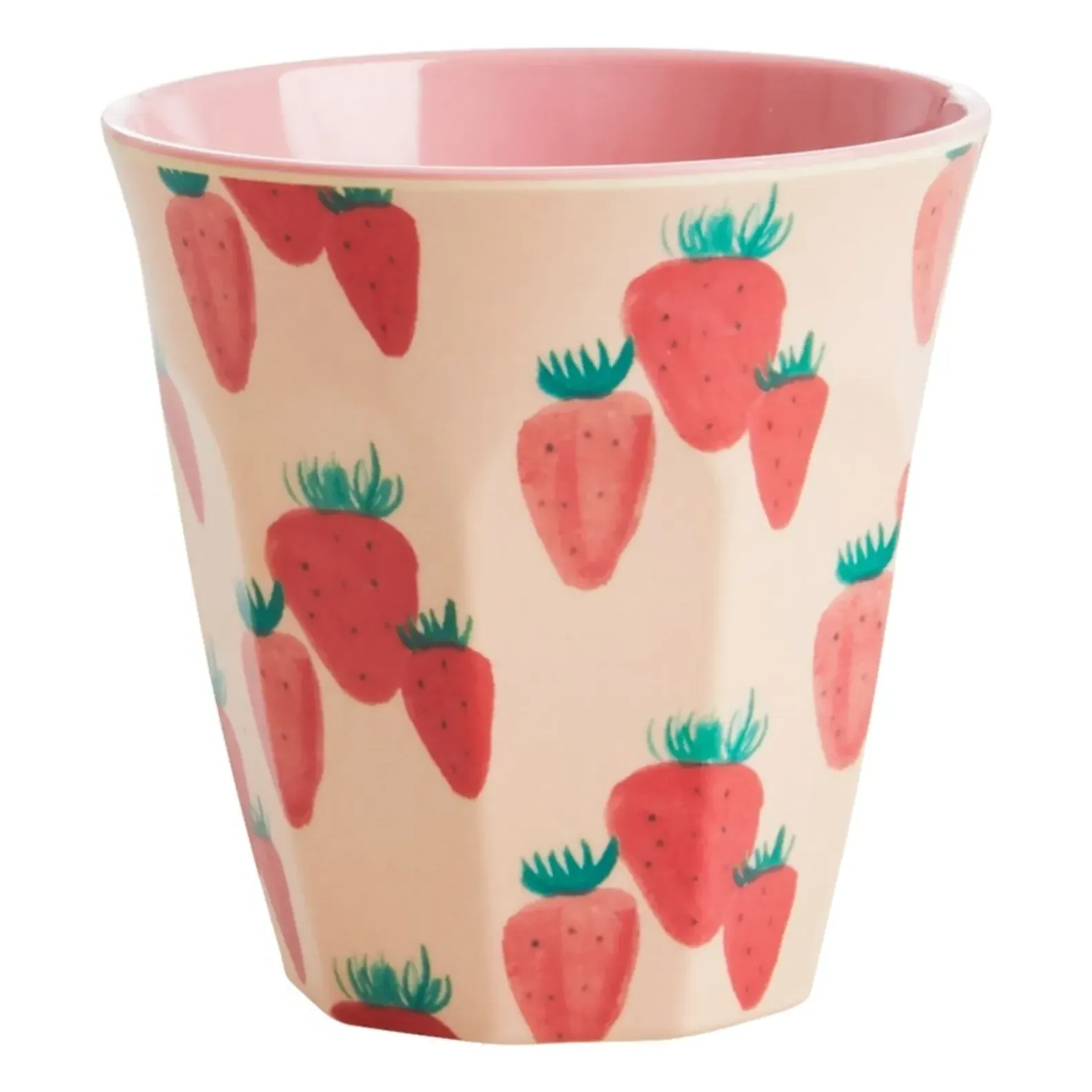 Rice Strawberry Print Tumbler - Cream, Melamine product