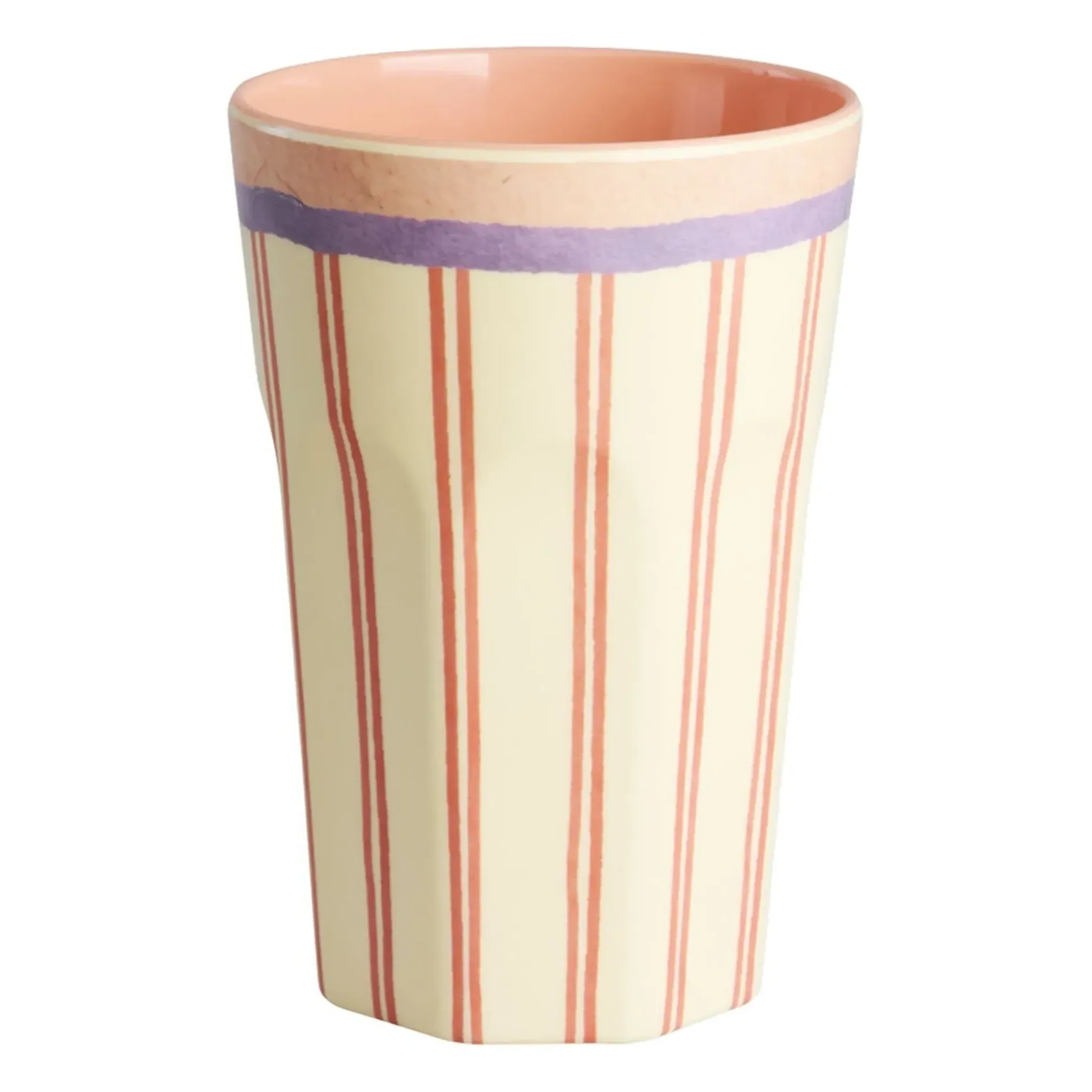 Rice Striped Melamine Tumbler - Cream product